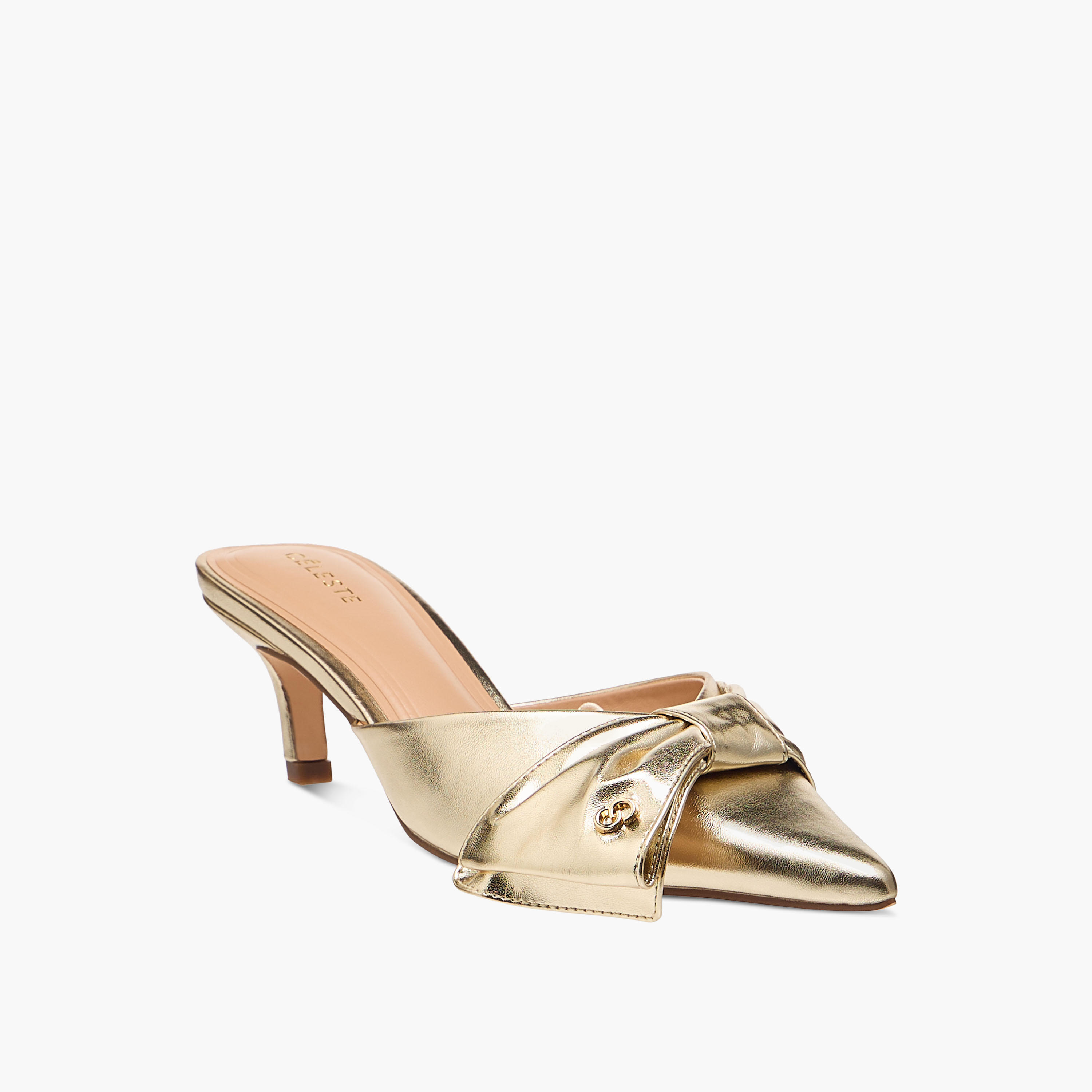 Celeste Women's Bow Accent Slip-On Shoes with Kitten Heels-women-shoes-heels-image-2