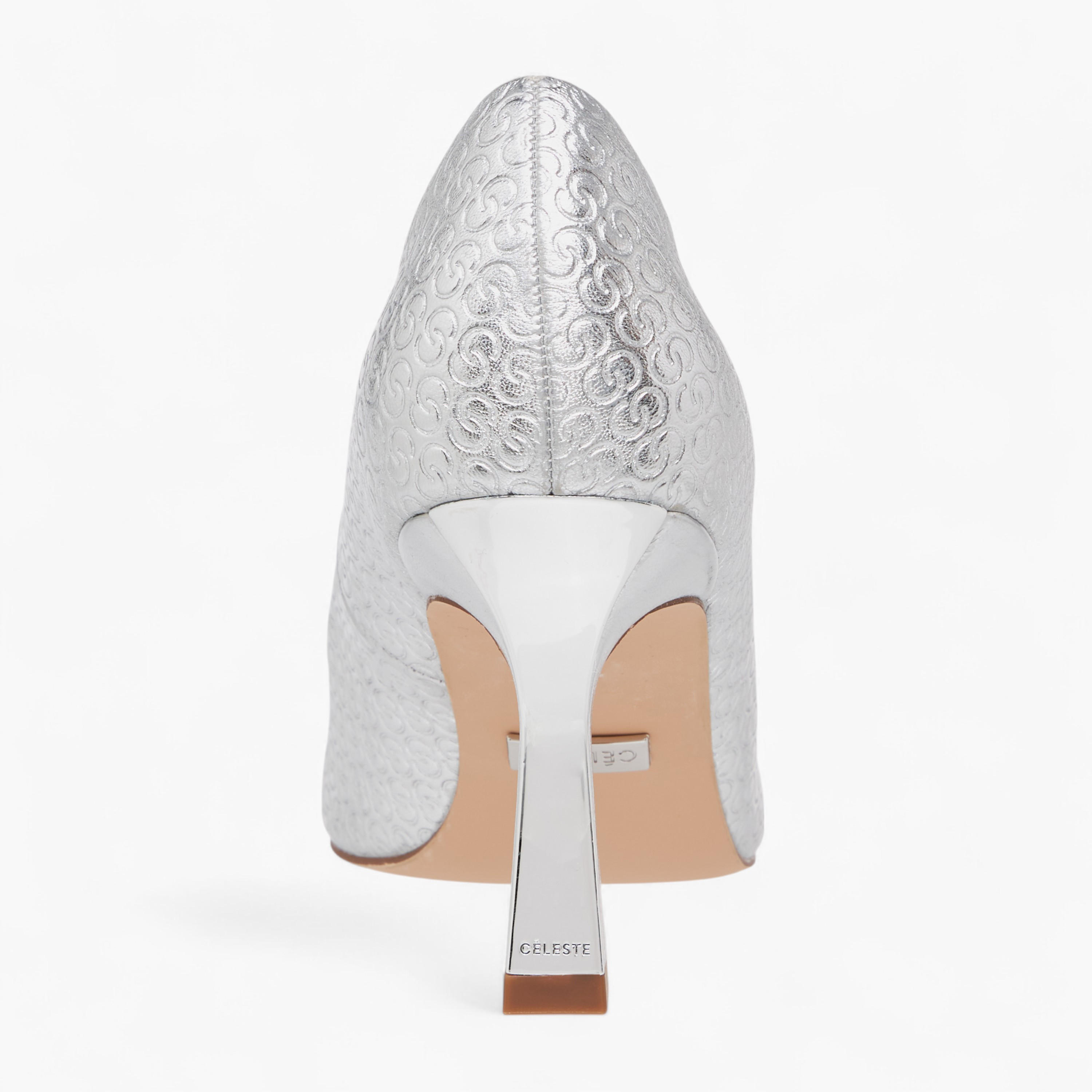 Celeste Women's Monogram Textured Slip-On Pumps with Stiletto Heels-women-shoes-heels-image-5