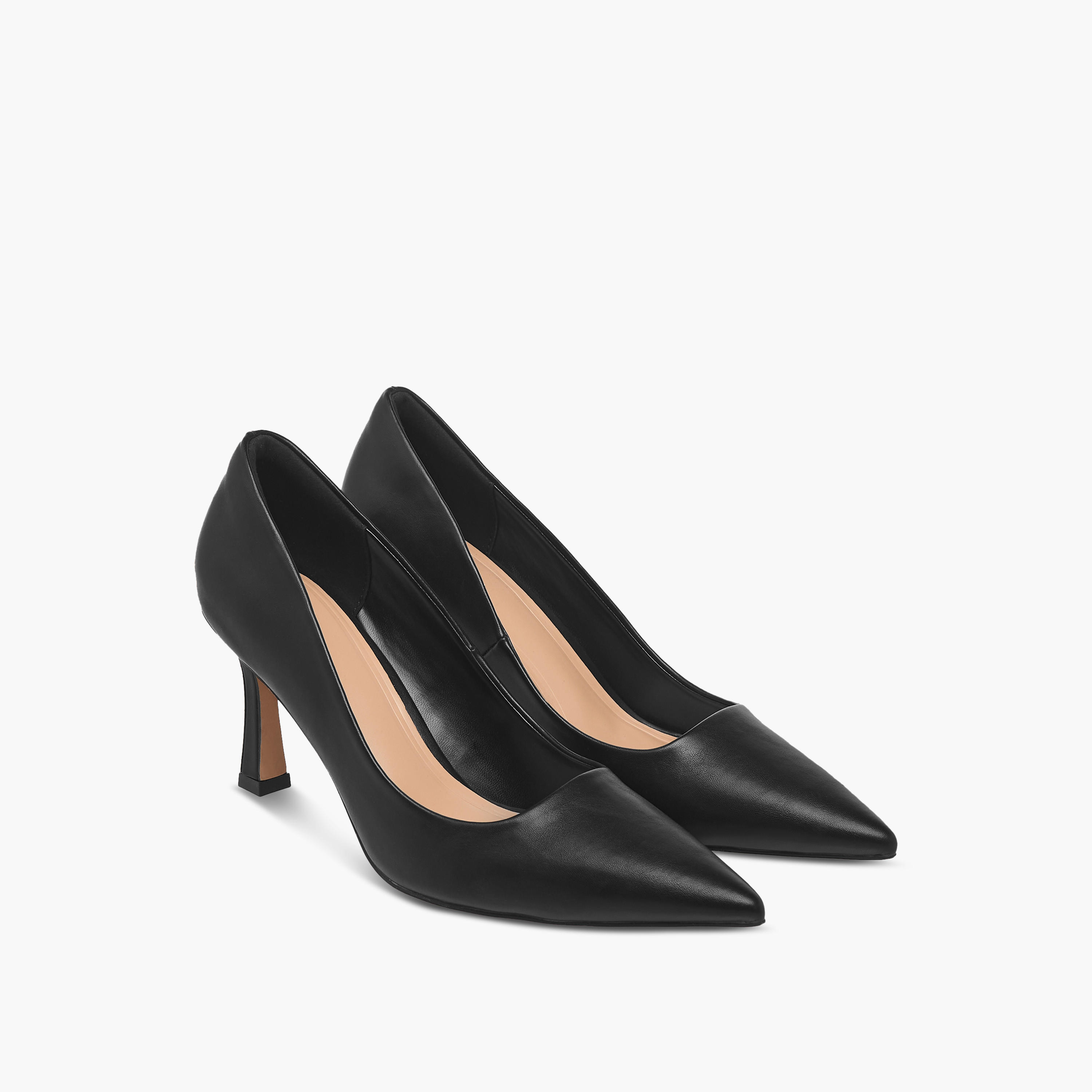 Celeste Women's Textured Pointed Toe Pumps with Stiletto Heels-women-shoes-heels-image-1