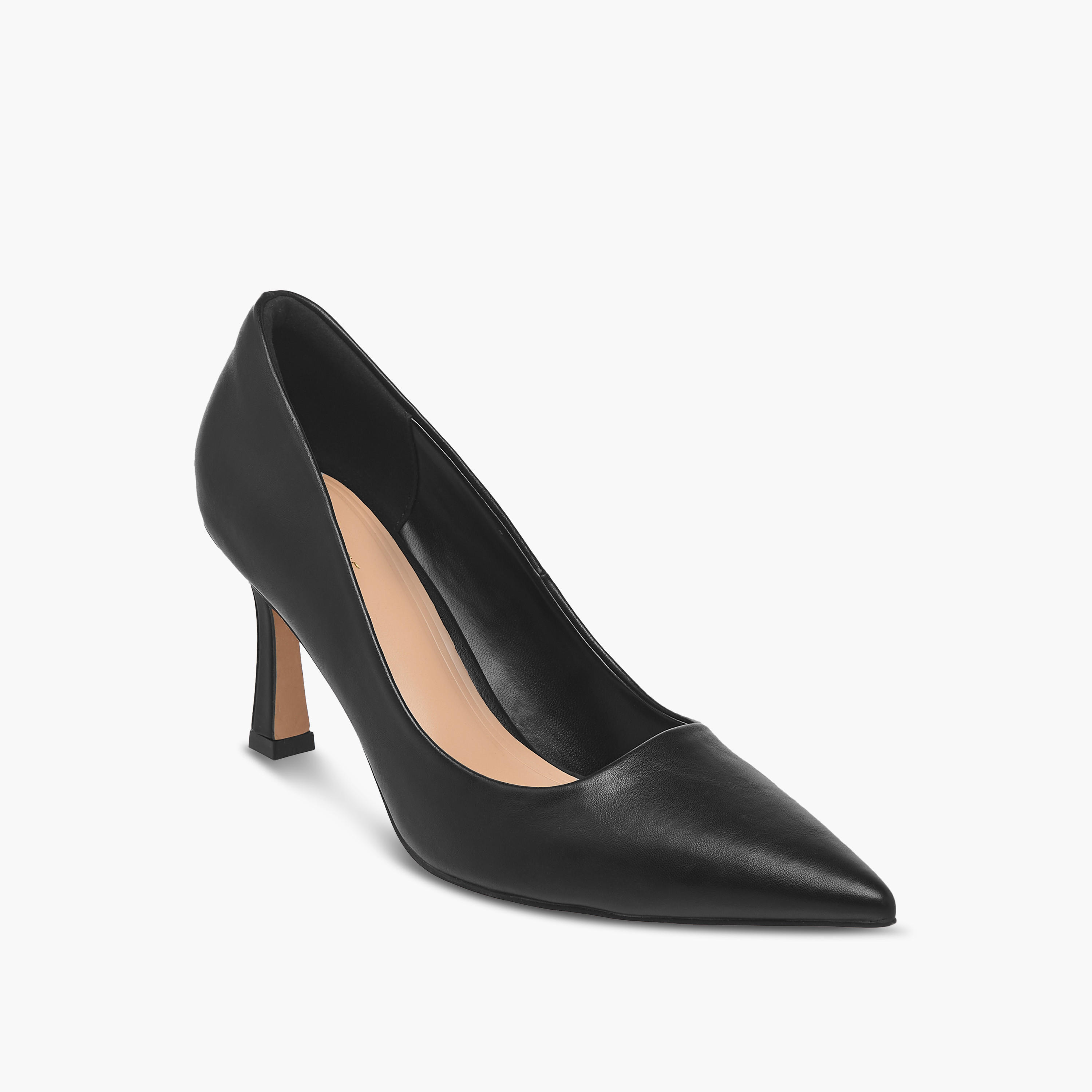Celeste Women's Textured Pointed Toe Pumps with Stiletto Heels-women-shoes-heels-image-2