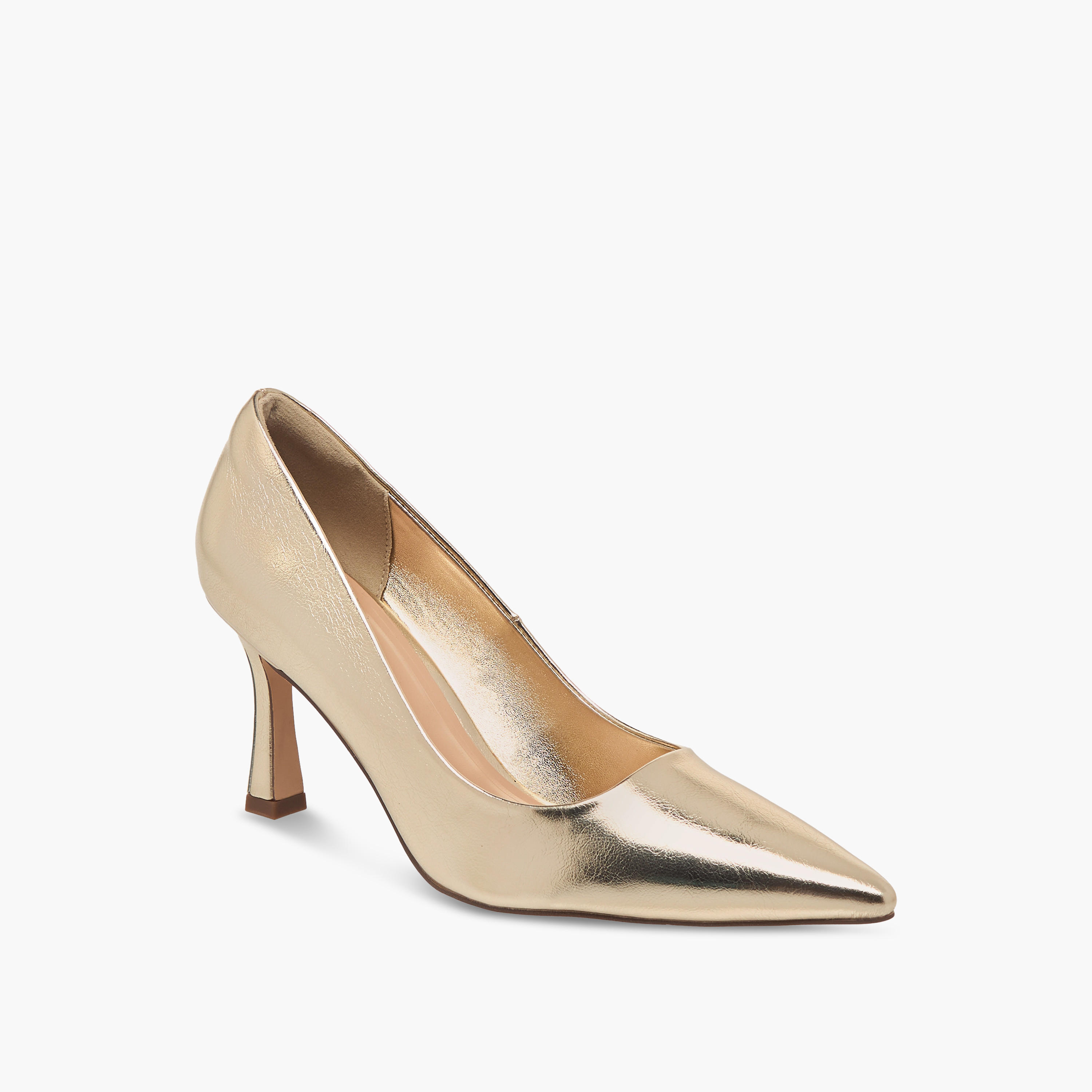 حذاء كلاسيكي بارز الملمس بمقدمة مدببة وكعب ستليتو للنساء من سيليست-women-shoes-heels-image-2