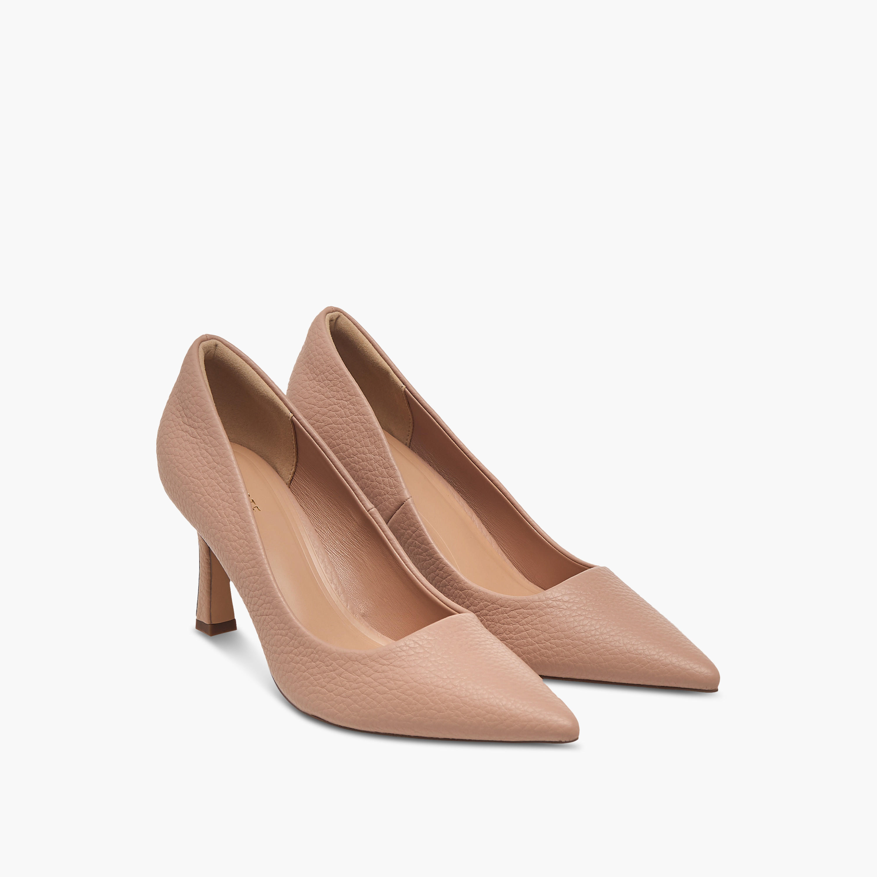 Celeste Women's Textured Pointed Toe Pumps with Stiletto Heels-women-shoes-heels-image-1