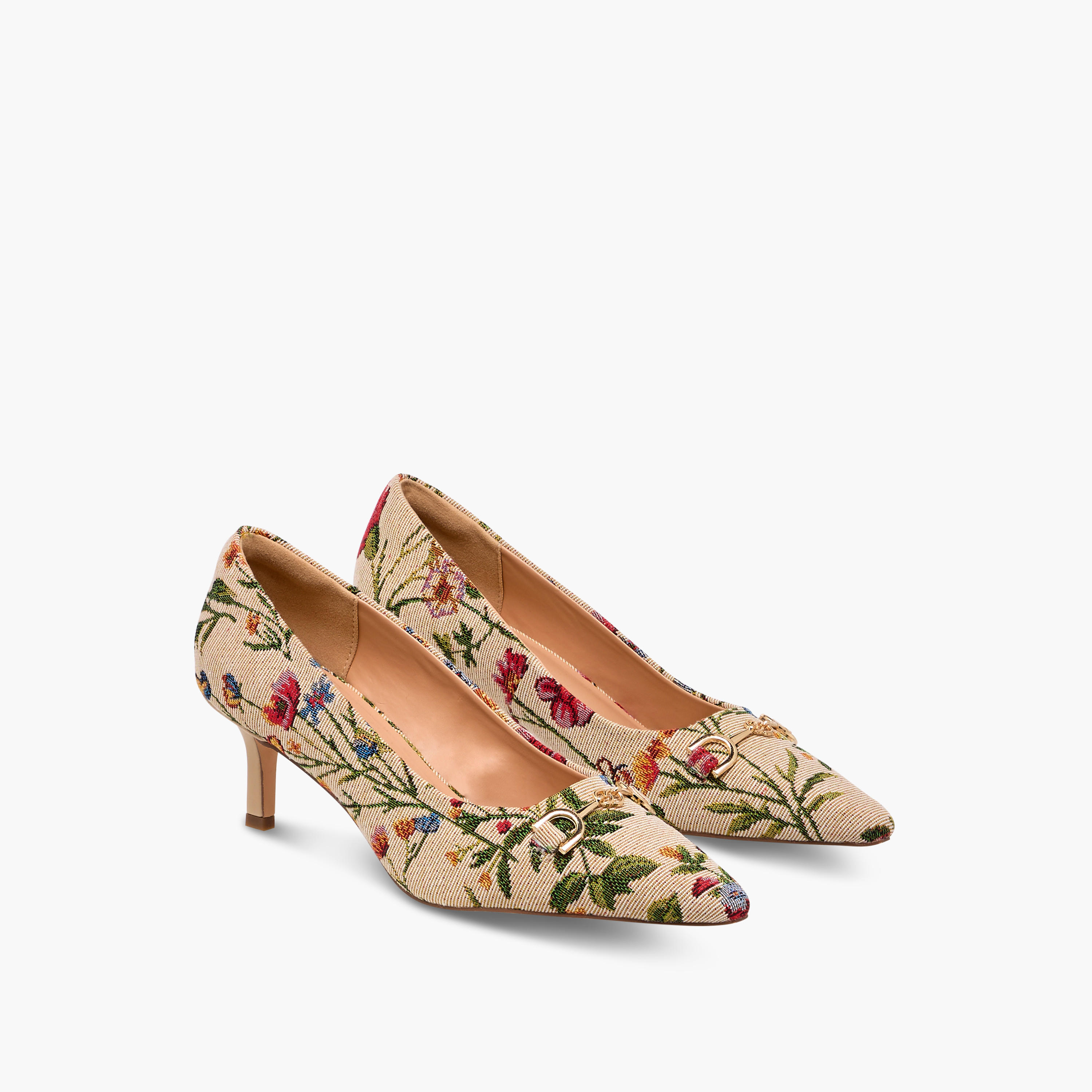 Celeste Women's Floral Print Slip-On Pumps with Stiletto Heels-women-shoes-heels-image-1