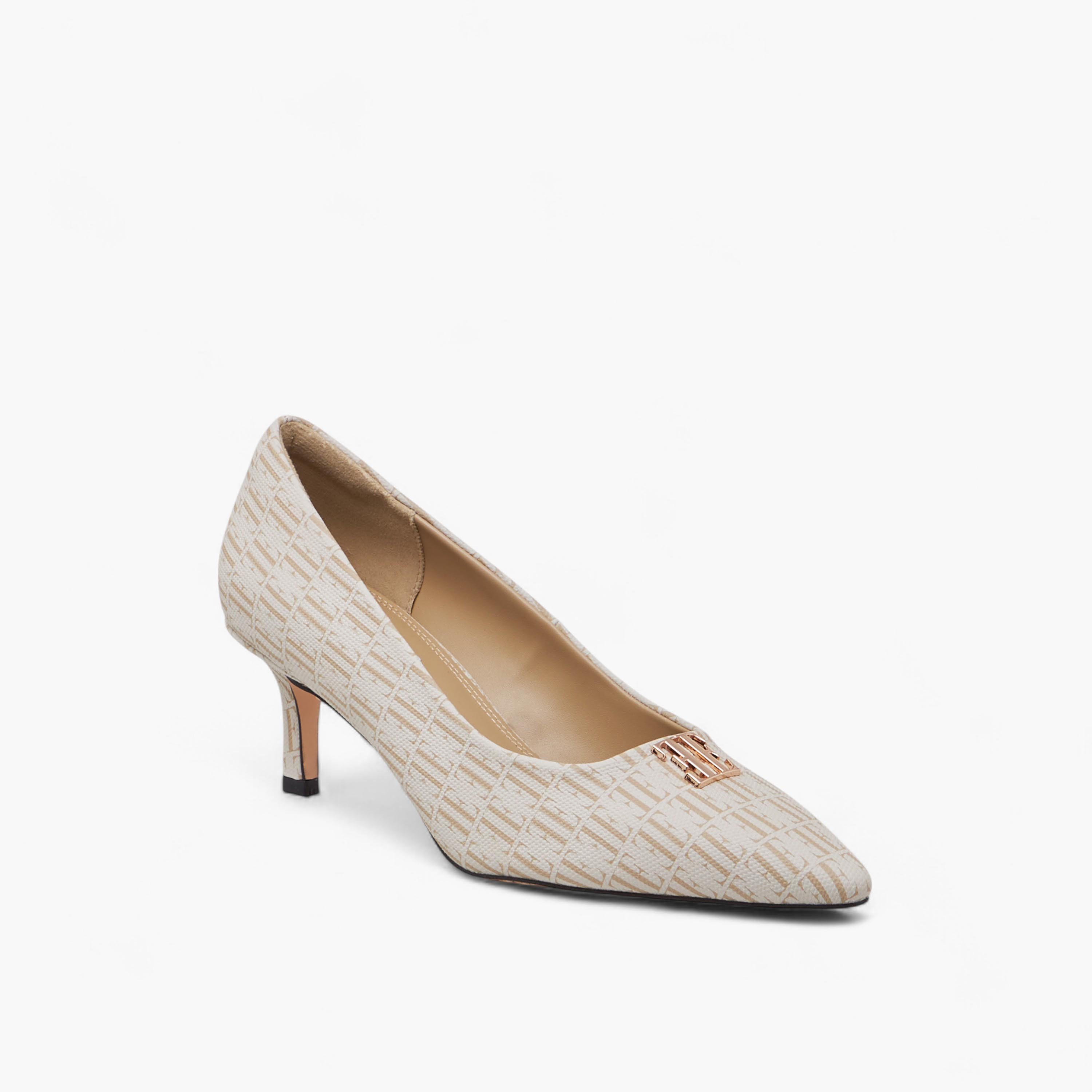حذاء كلاسيكي سهل الارتداء بكعب صغير وطبعات للنساء من إيل-women-shoes-heels-image-3