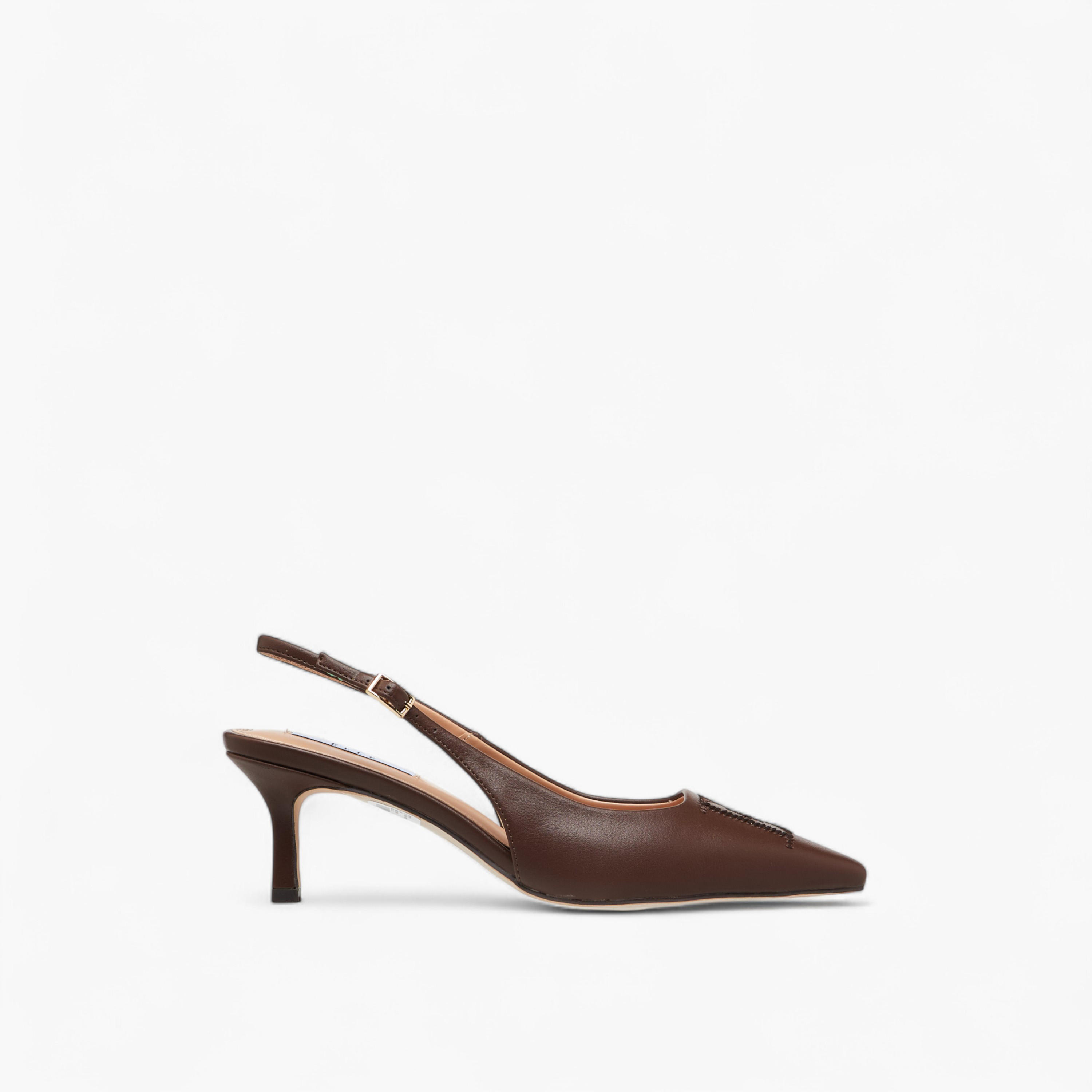 Elle Women's Pointed Toe Shoes with Stiletto Heels and Buckle Closure-women-shoes-heels-image-3