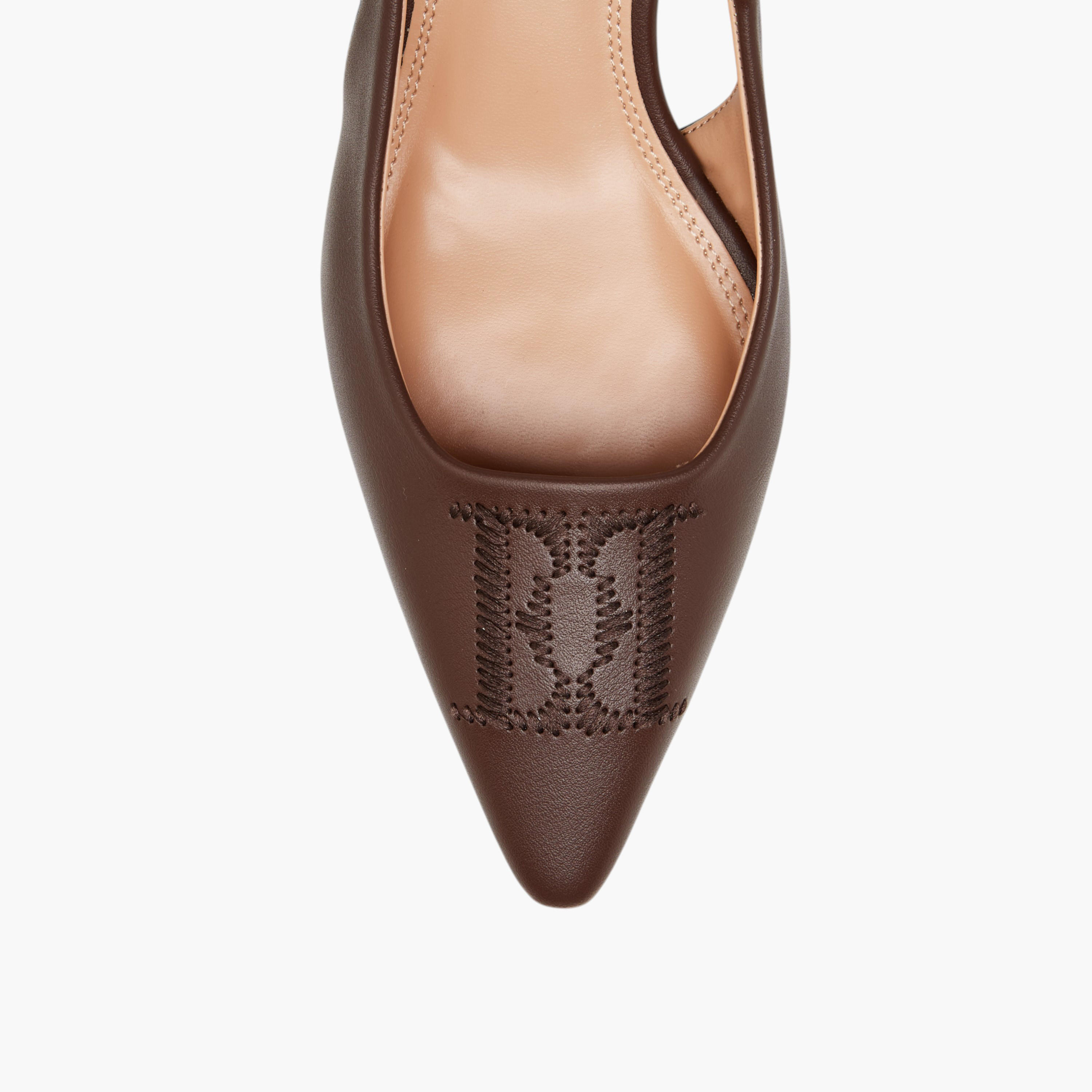 Elle Women's Pointed Toe Shoes with Stiletto Heels and Buckle Closure-women-shoes-heels-image-4