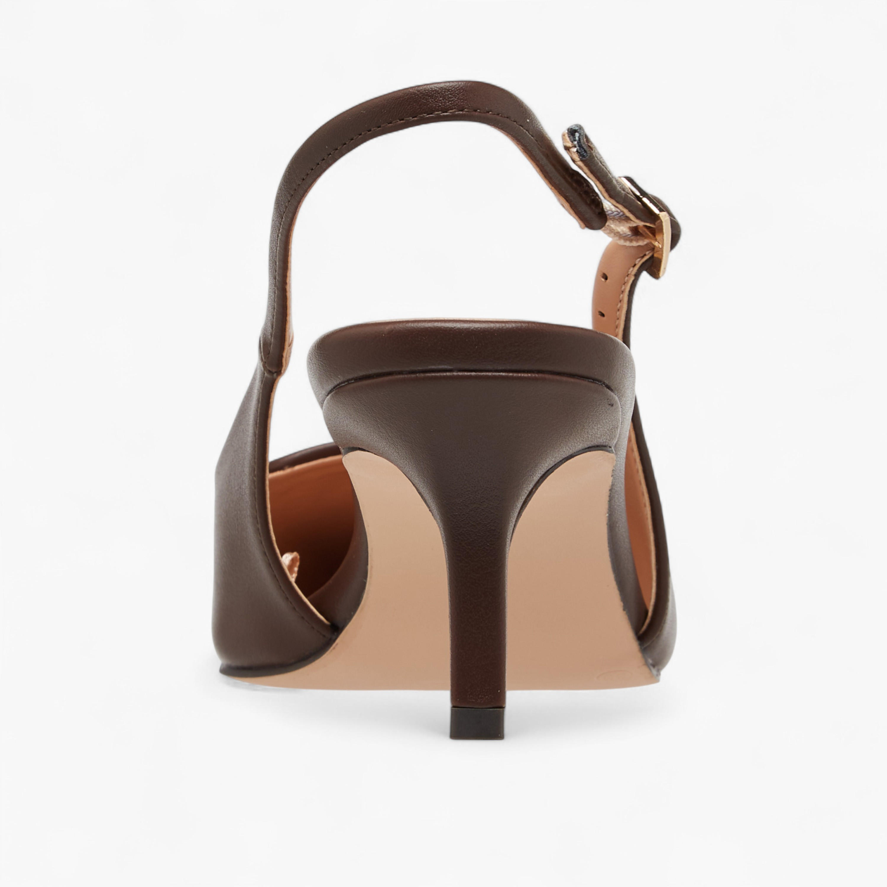 Elle Women's Pointed Toe Shoes with Stiletto Heels and Buckle Closure-women-shoes-heels-image-5