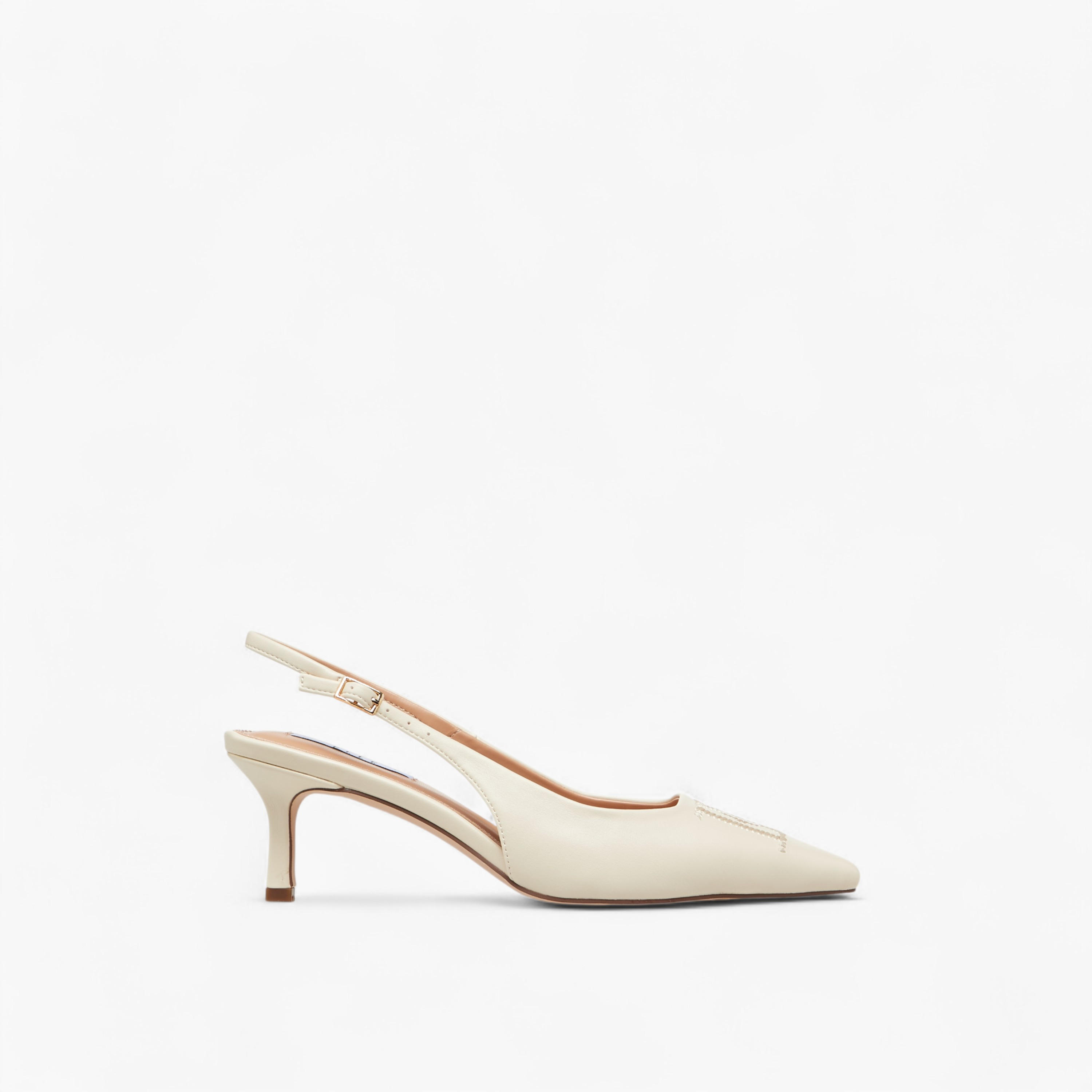Elle Women's Pointed Toe Shoes with Stiletto Heels and Buckle Closure-women-shoes-heels-image-3