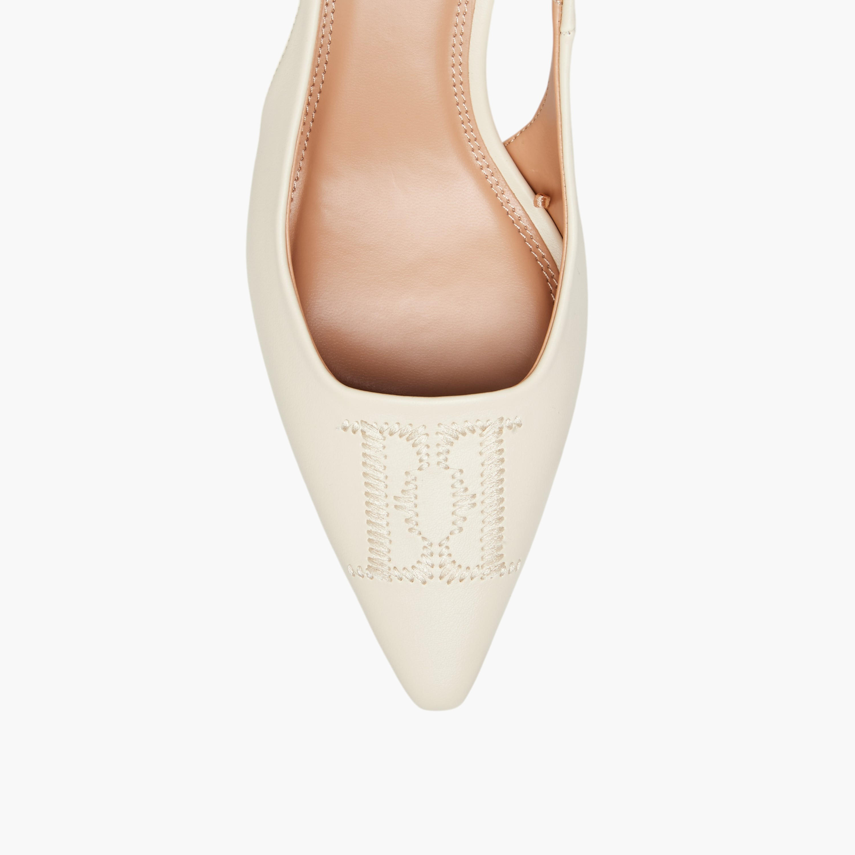 Elle Women's Pointed Toe Shoes with Stiletto Heels and Buckle Closure-women-shoes-heels-image-4