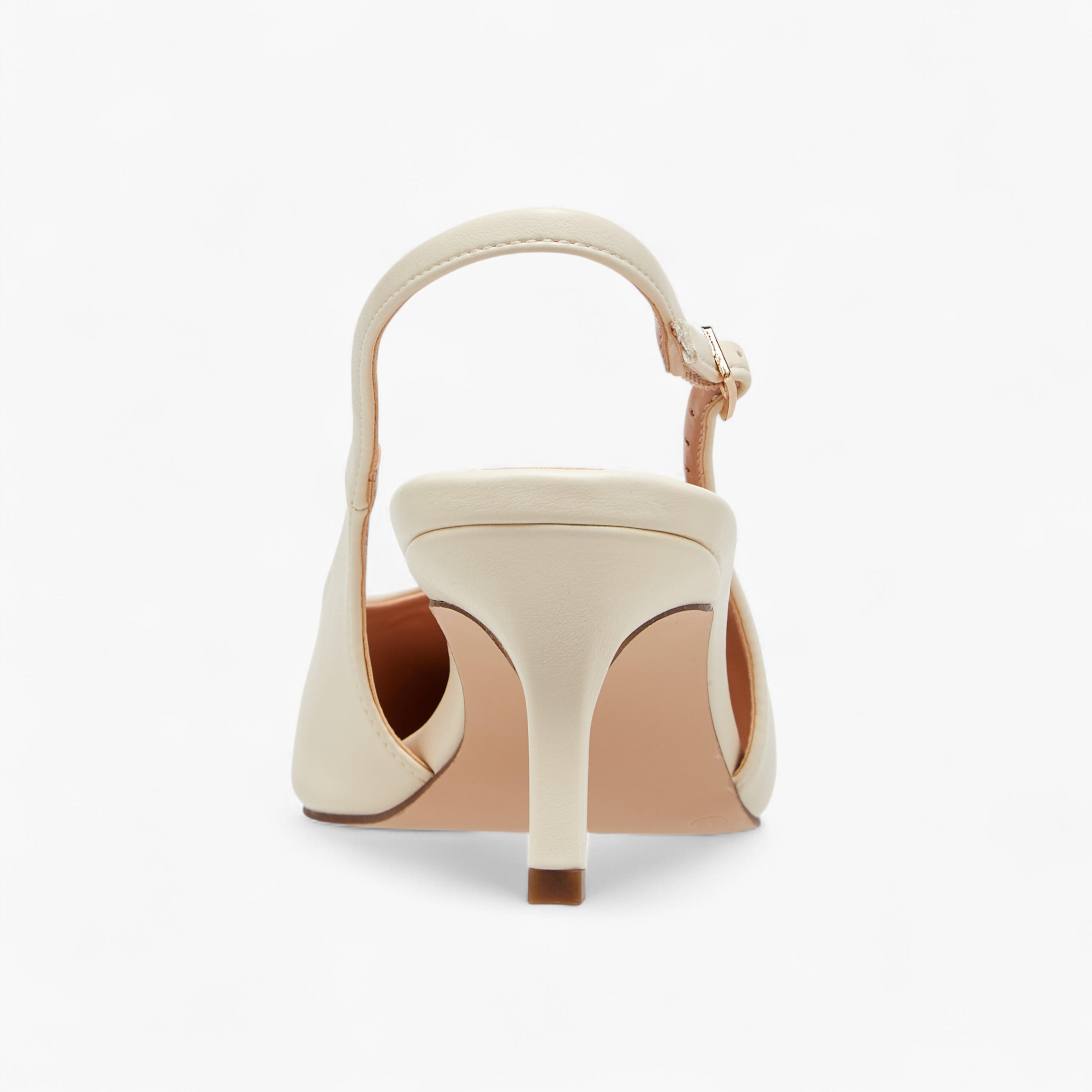 Elle Women's Pointed Toe Shoes with Stiletto Heels and Buckle Closure-women-shoes-heels-image-5
