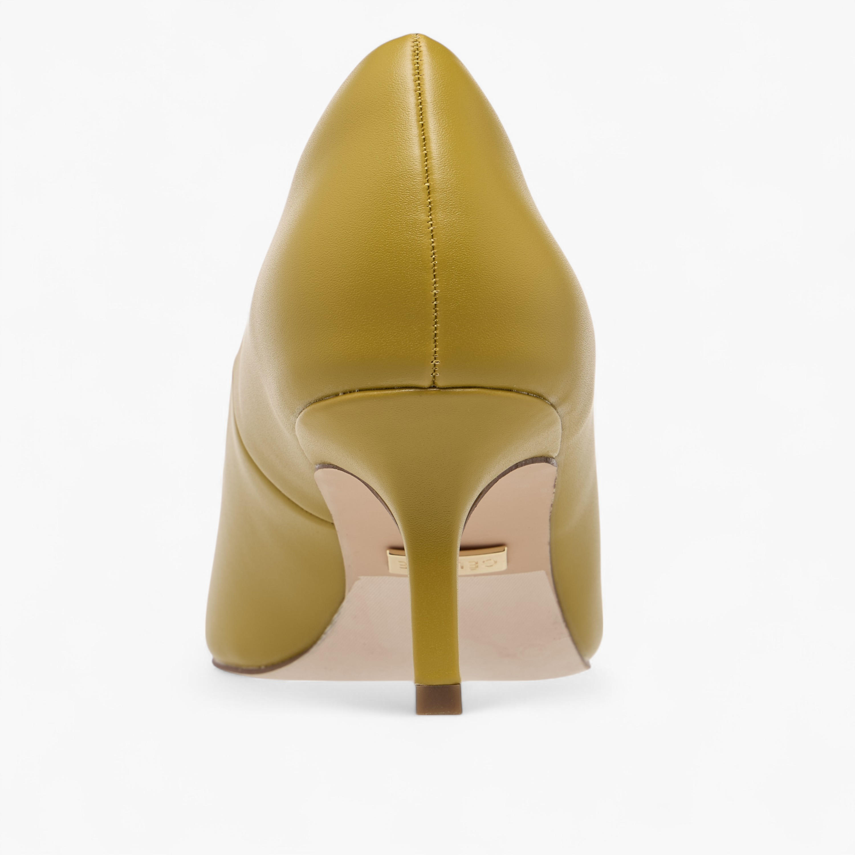 Celeste Women's Metal Accent Pointed Toe Pumps with Kitten Heels-women-shoes-heels-image-5