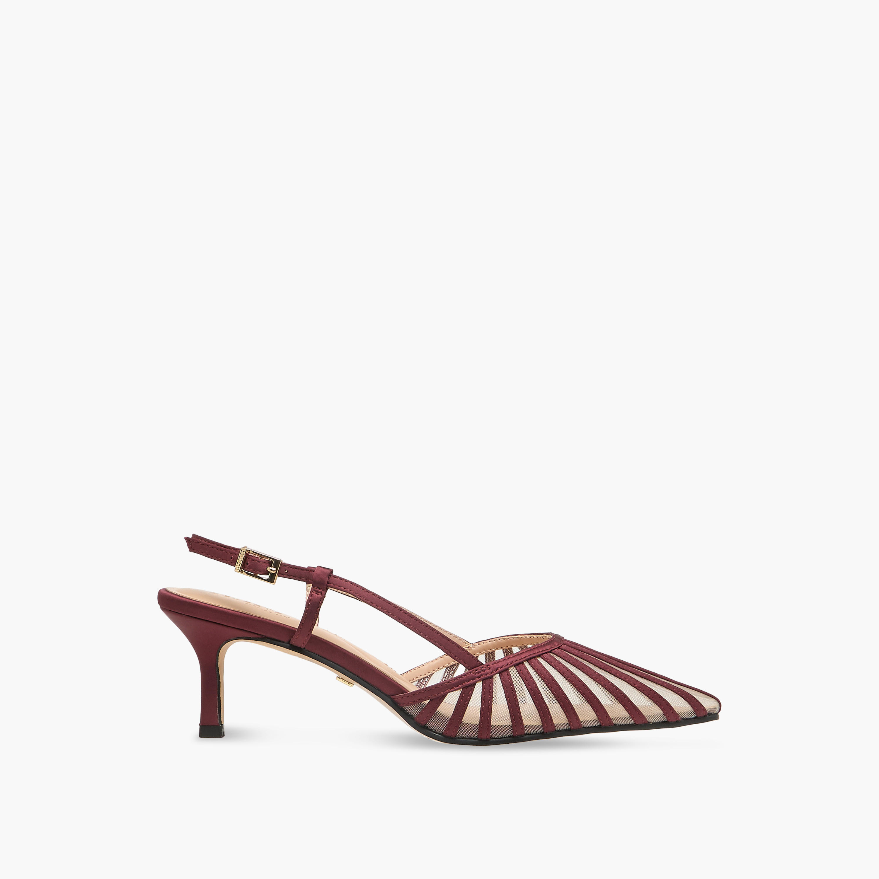 Celeste Women Striped Kitten Heel Shoes-women-shoes-heels-image-3
