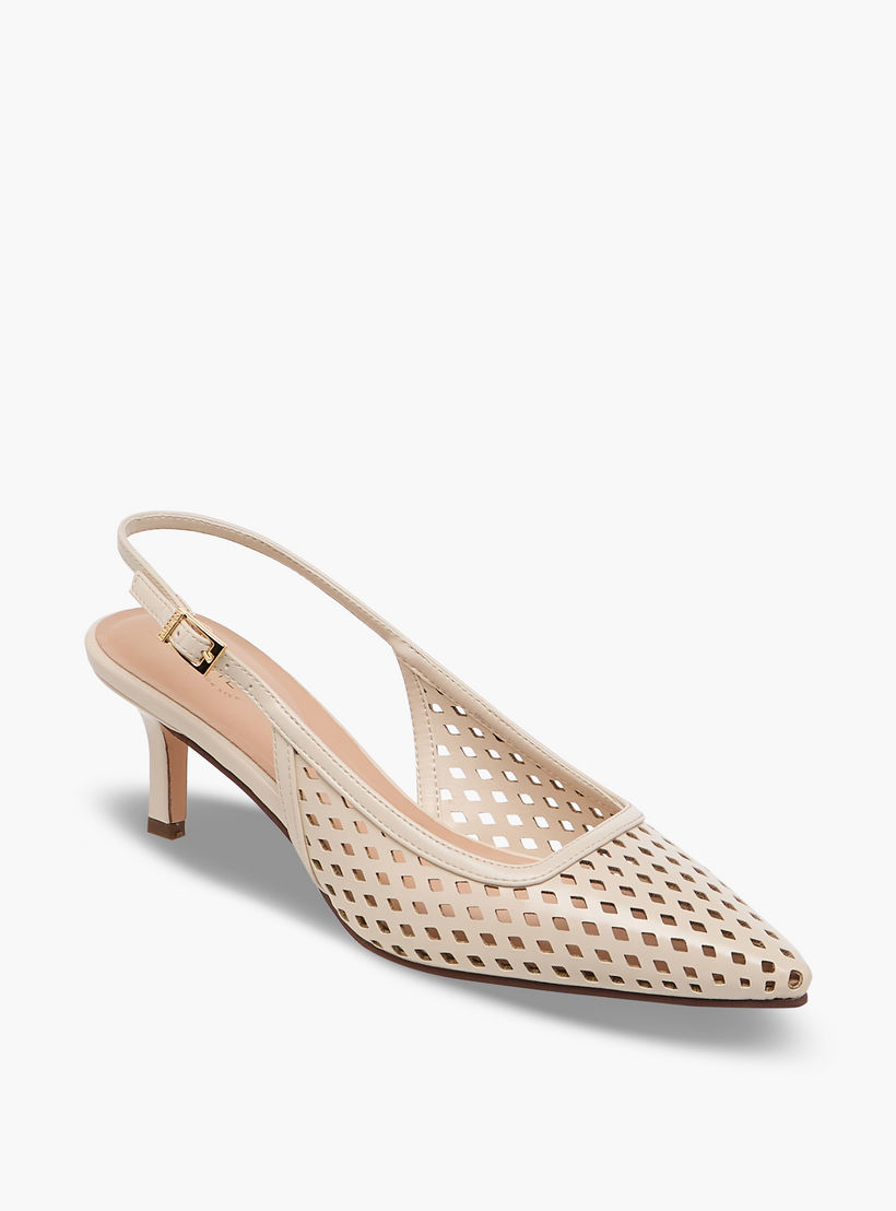 Celeste Women Laser Cut Detail Kitten Heel Slingback Shoes-women-shoes-heels-image-2