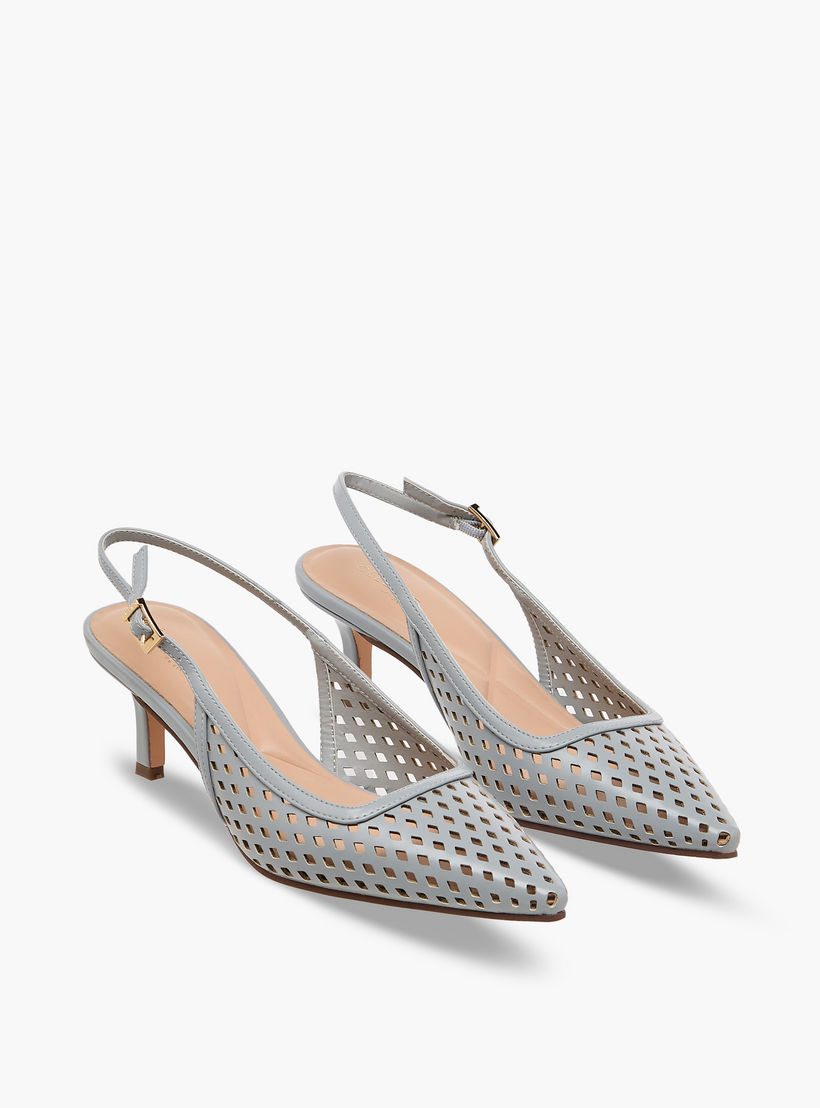 Celeste Women Laser Cut Detail Kitten Heel Slingback Shoes-women-shoes-heels-image-1