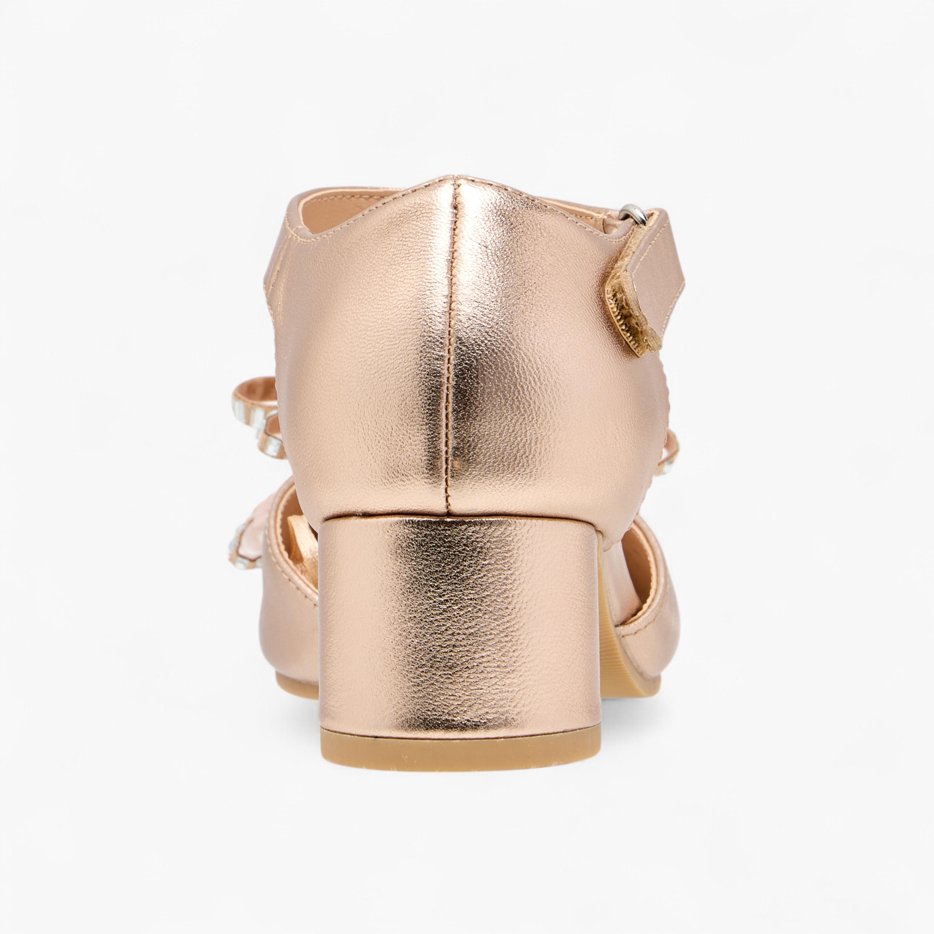 Pablosky Girls' Bow Embellished Sandals with Hook and Loop Closure-girls-shoes-sandals-image-5