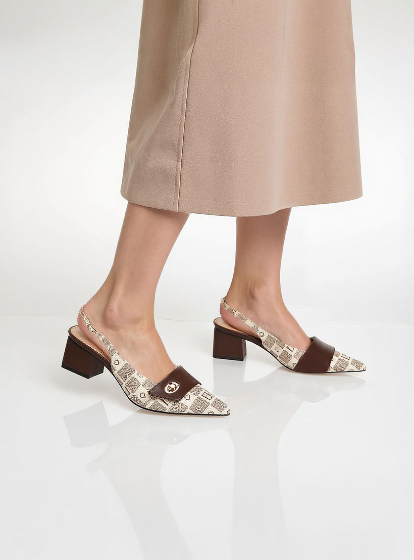 حذاء سهل الارتداء بطبعات دامييه مونوجرام وكعب سميك للنساء من إيل-women-shoes-sandals-heeled-image-2