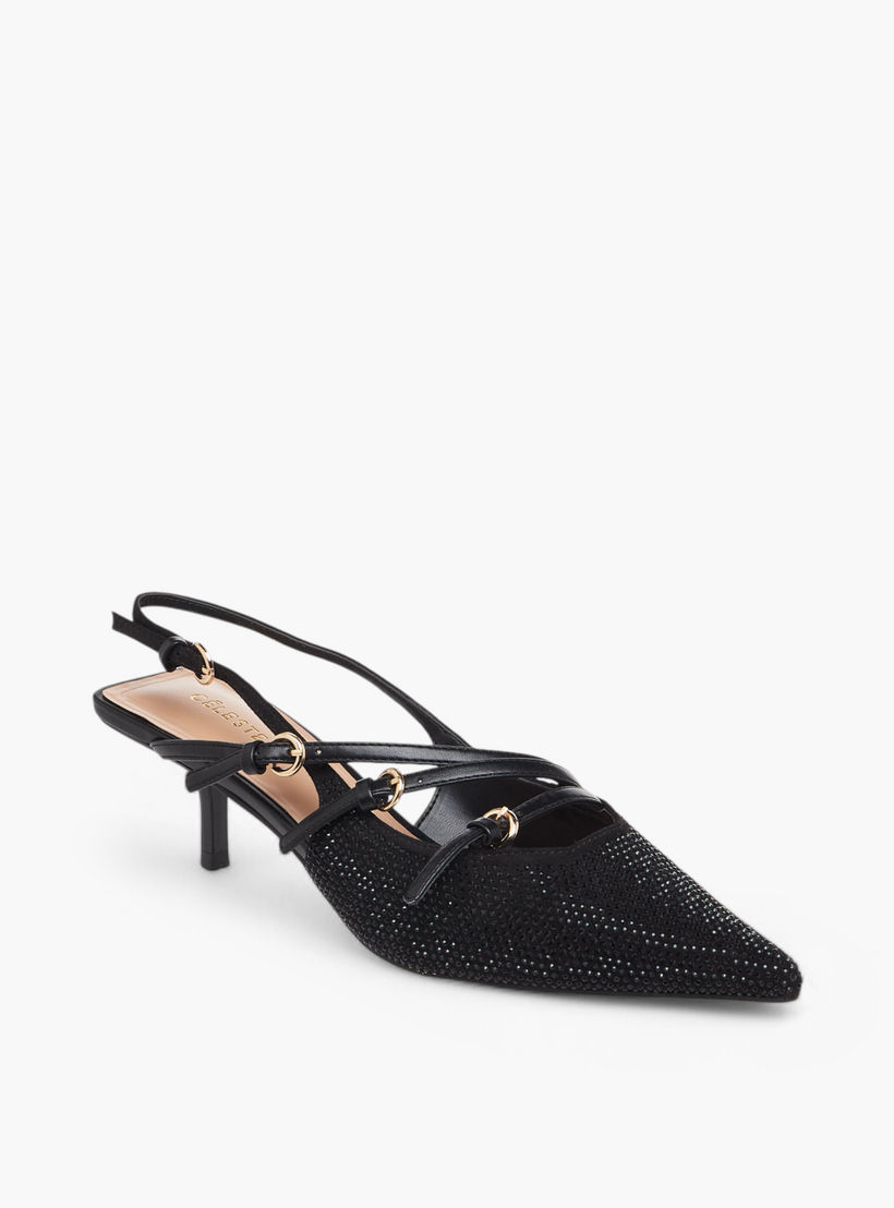 حذاء مزين بمقدمة مدببة للنساء من سيليست-women-shoes-heels-image-2