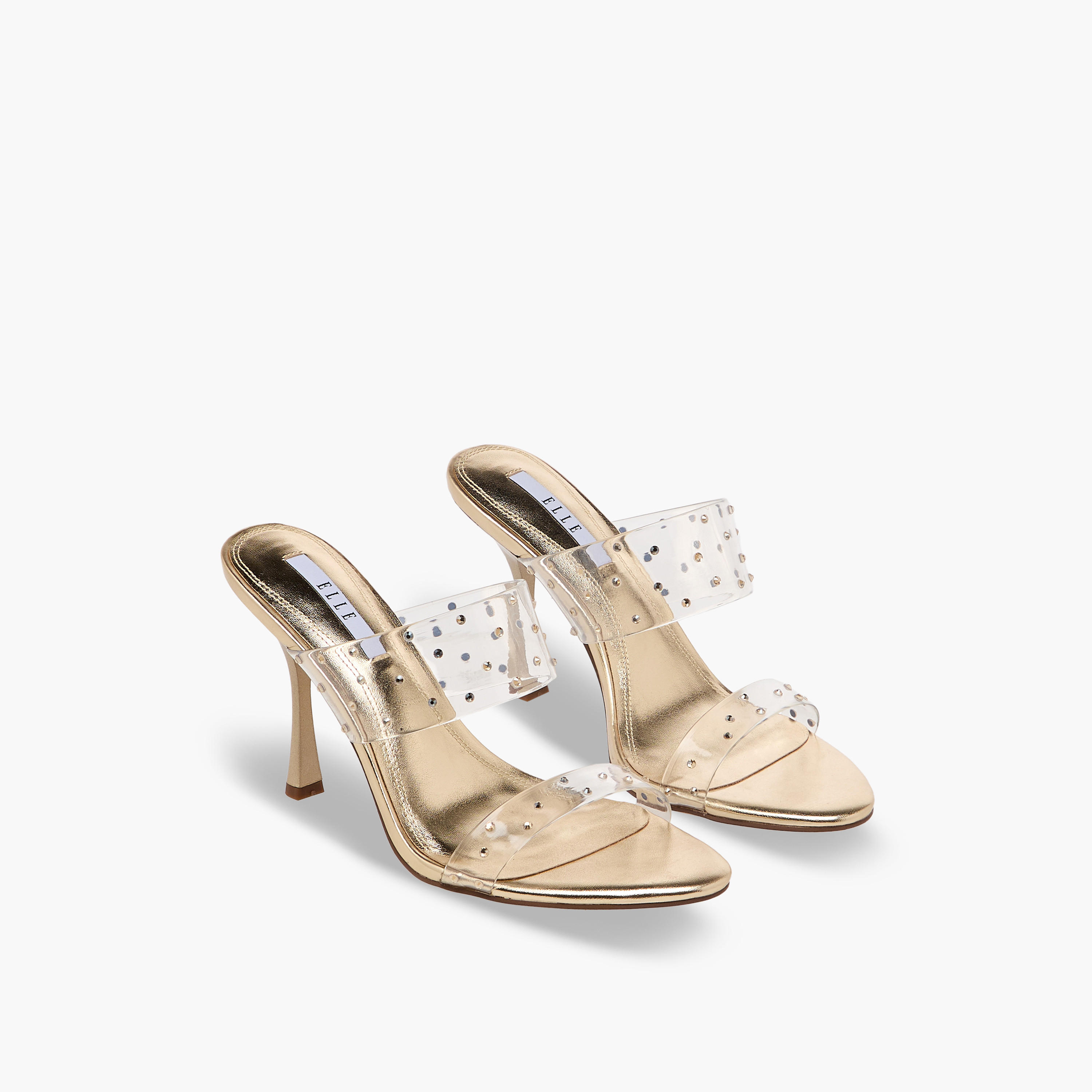 Elle Women Studded Stiletto Heel Sandals-women-shoes-sandals-heeled-image-1