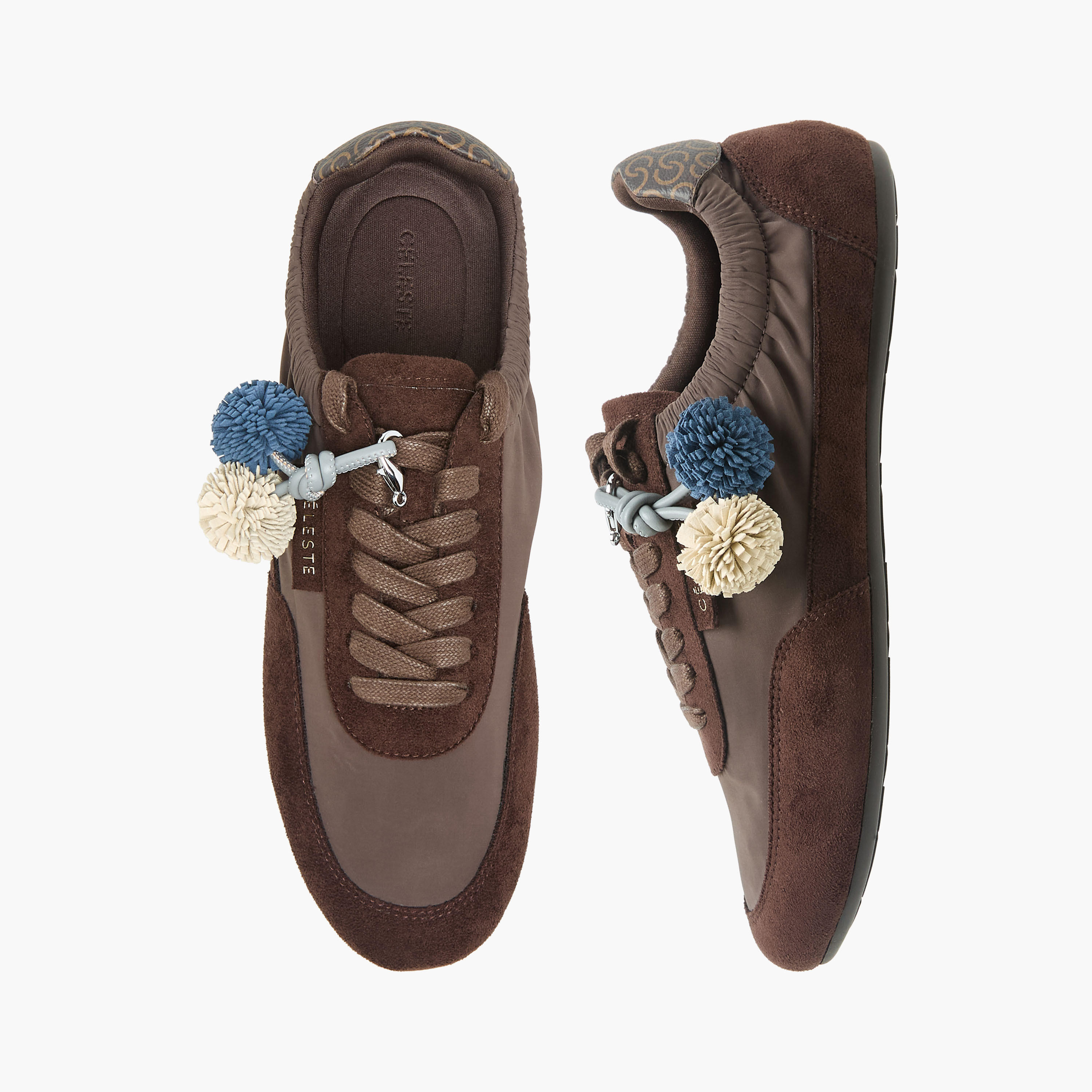 Celeste Women Pom-Pom Detail Ankle Sneakers-women-shoes-sneakers-image-1
