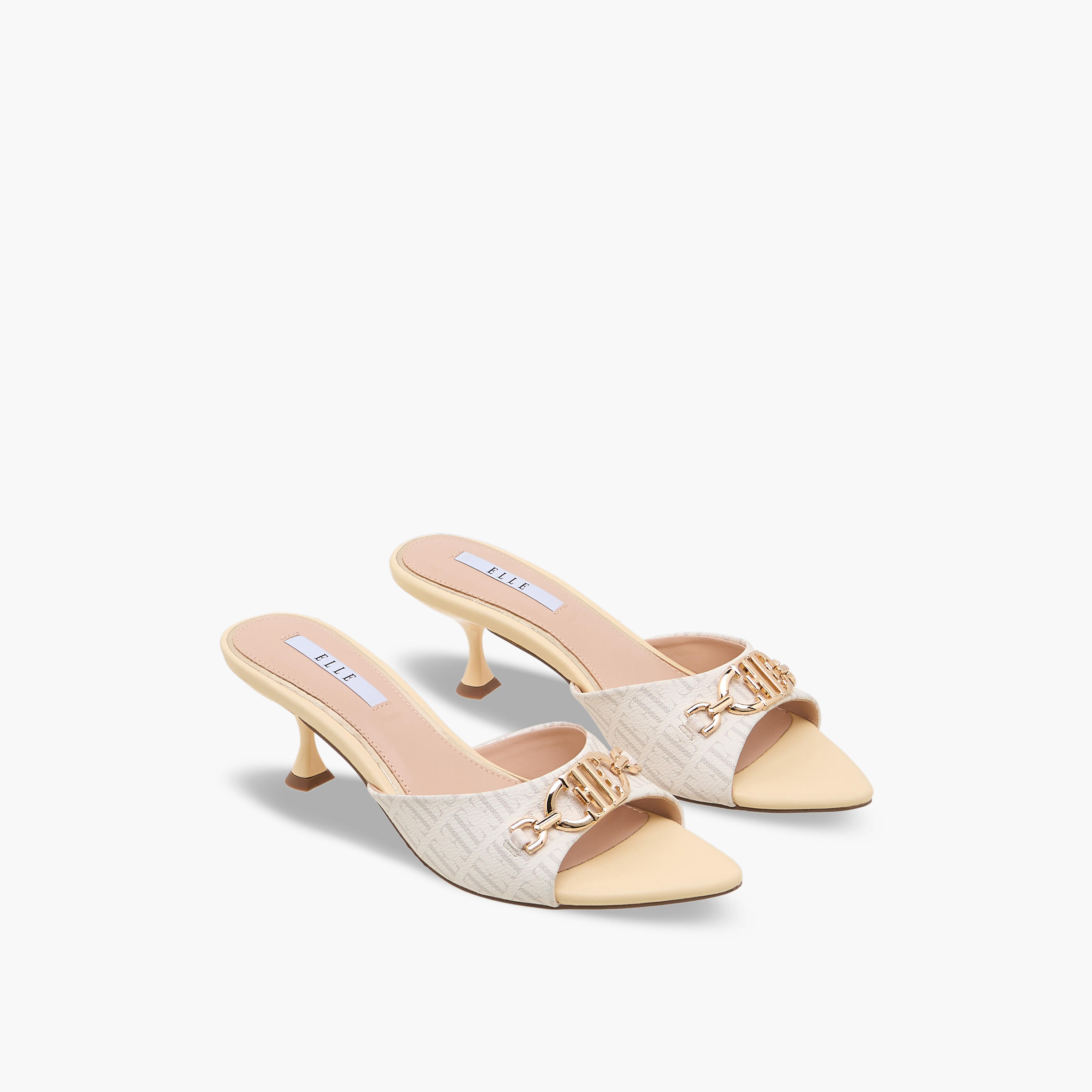 Elle Women Metal Accent Flared Heel Sandals-women-shoes-sandals-heeled-image-1