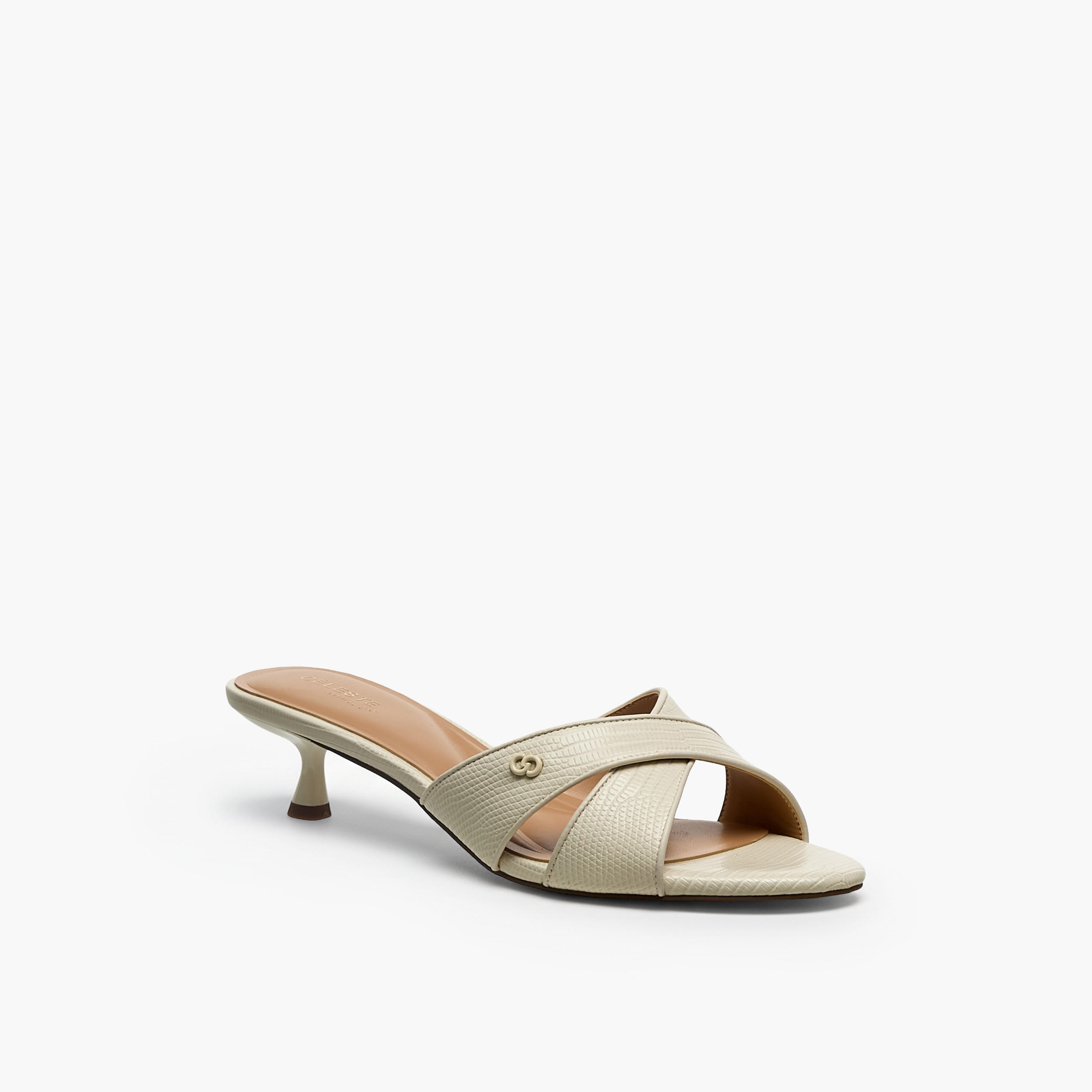 Celeste Women Cross Strap Slip-on Sandals with Kitten Heels-women-shoes-sandals-heeled-image-2