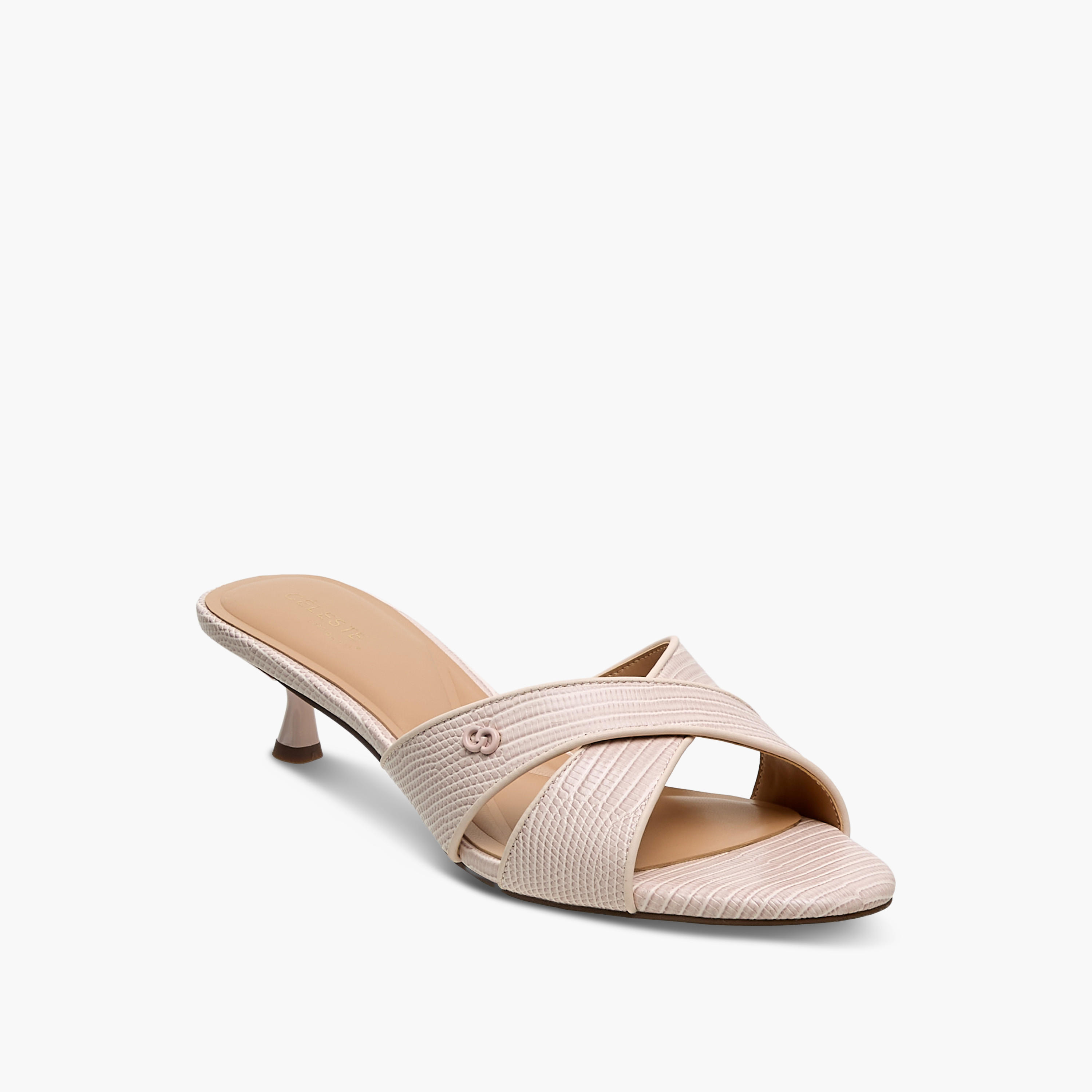 Celeste Women Cross Strap Slip-on Sandals with Kitten Heels-women-shoes-sandals-heeled-image-2