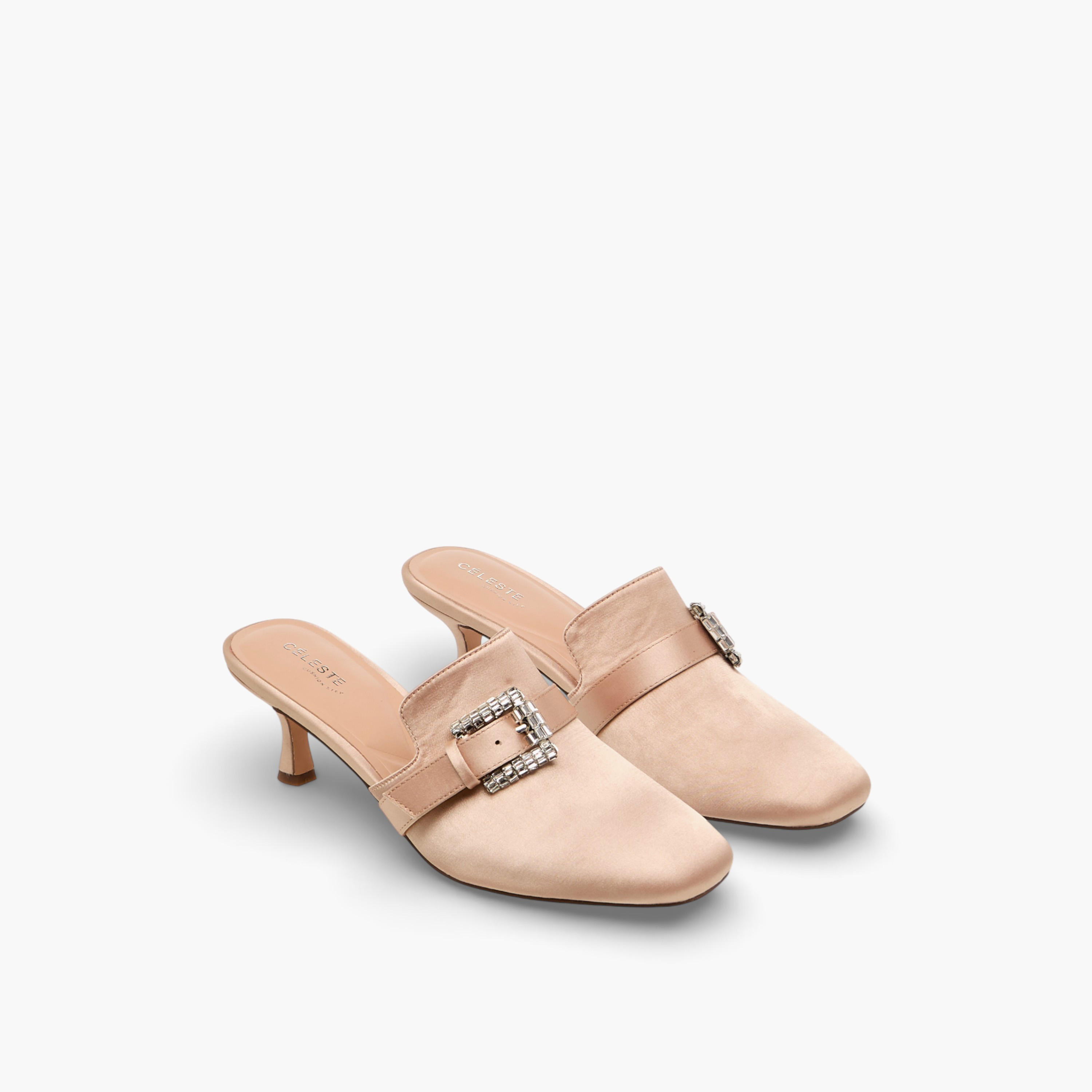 Celeste Women Buckle Detail Stiletto Heel Mules-women-shoes-heels-image-1