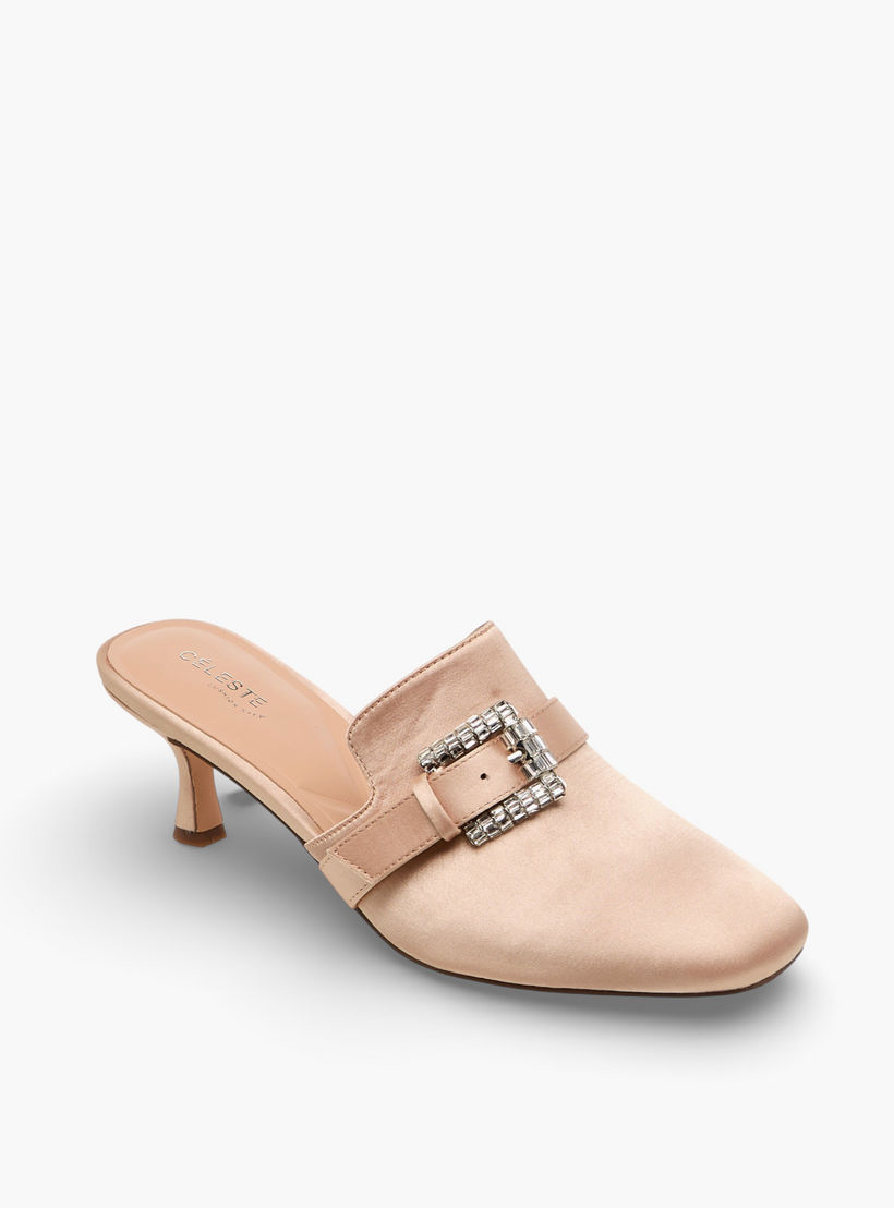 Celeste Women Buckle Detail Stiletto Heel Mules-women-shoes-heels-image-2