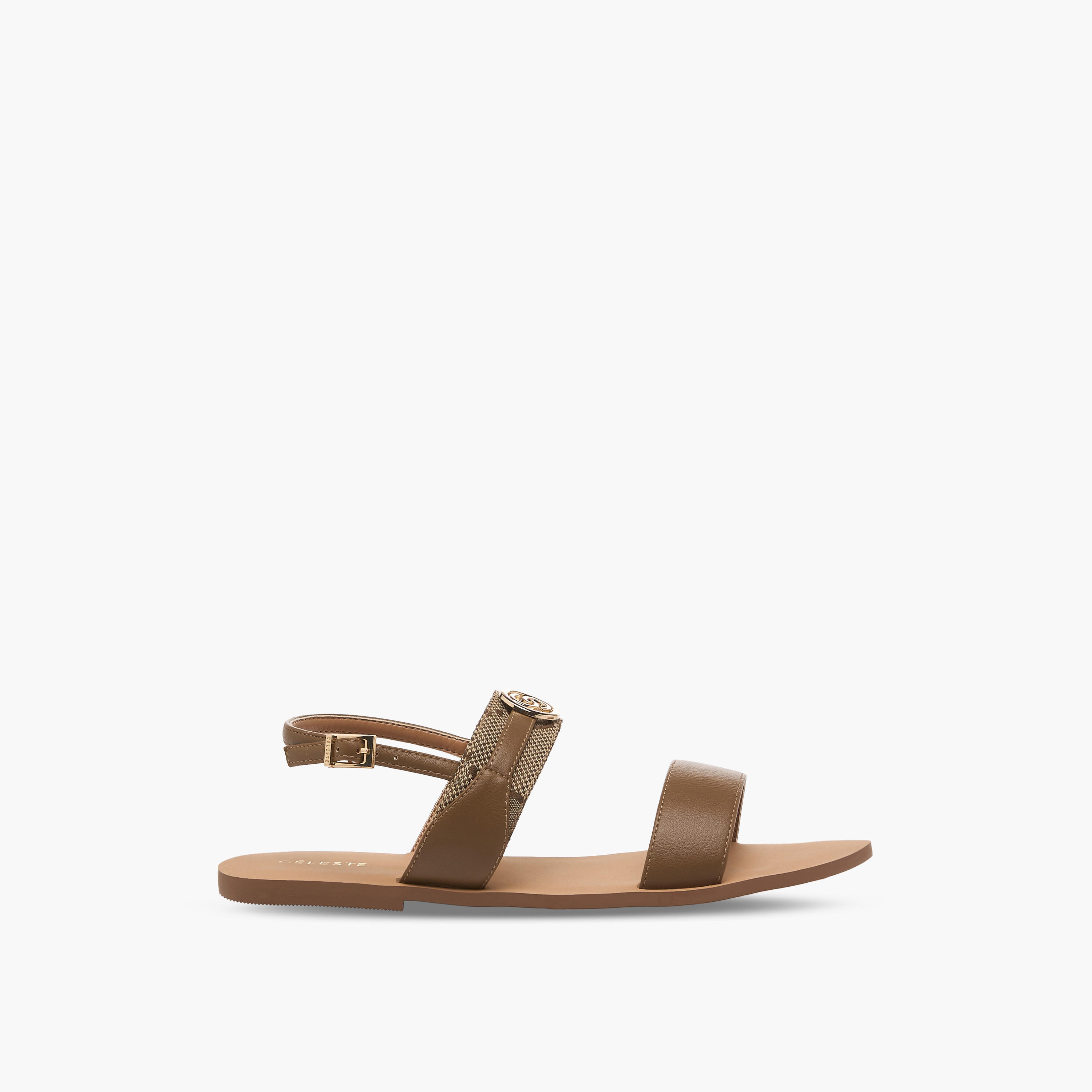Celeste Women Printed Buckle Closure Sandals-women-shoes-flats-sandals-image-3