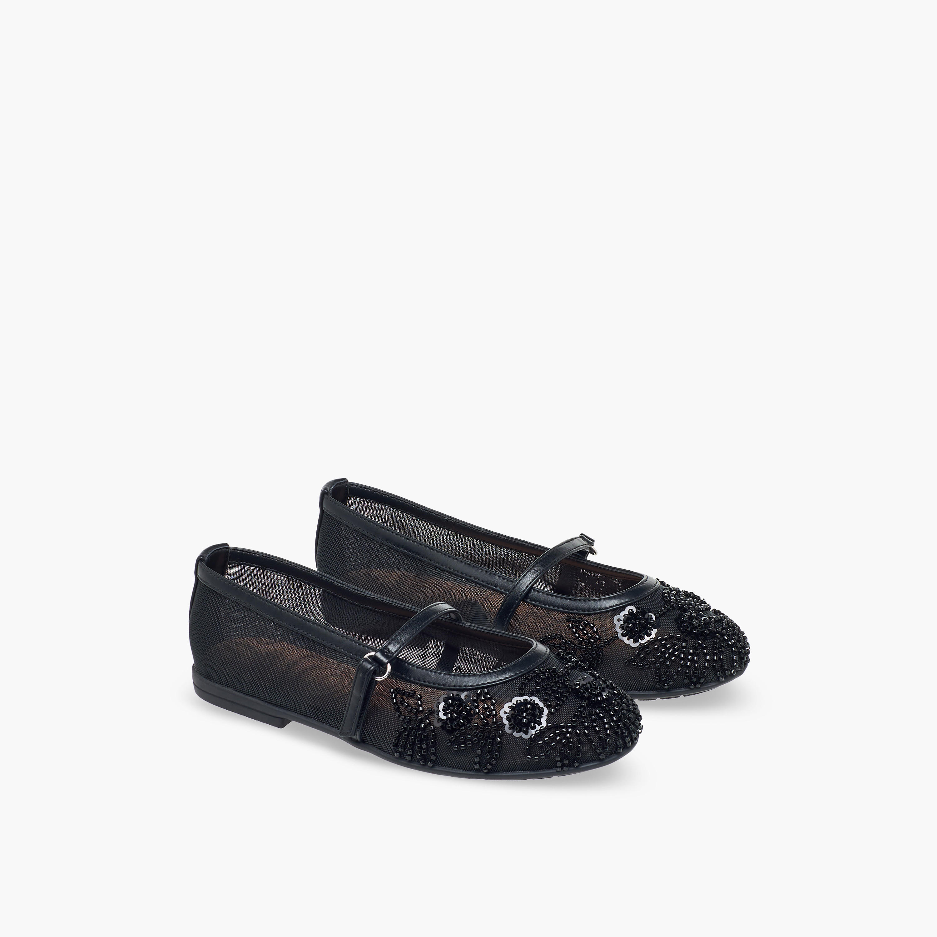 Celeste Girls Bead Embellished Mary Jane Shoes-girls-shoes-maryjanes-image-1