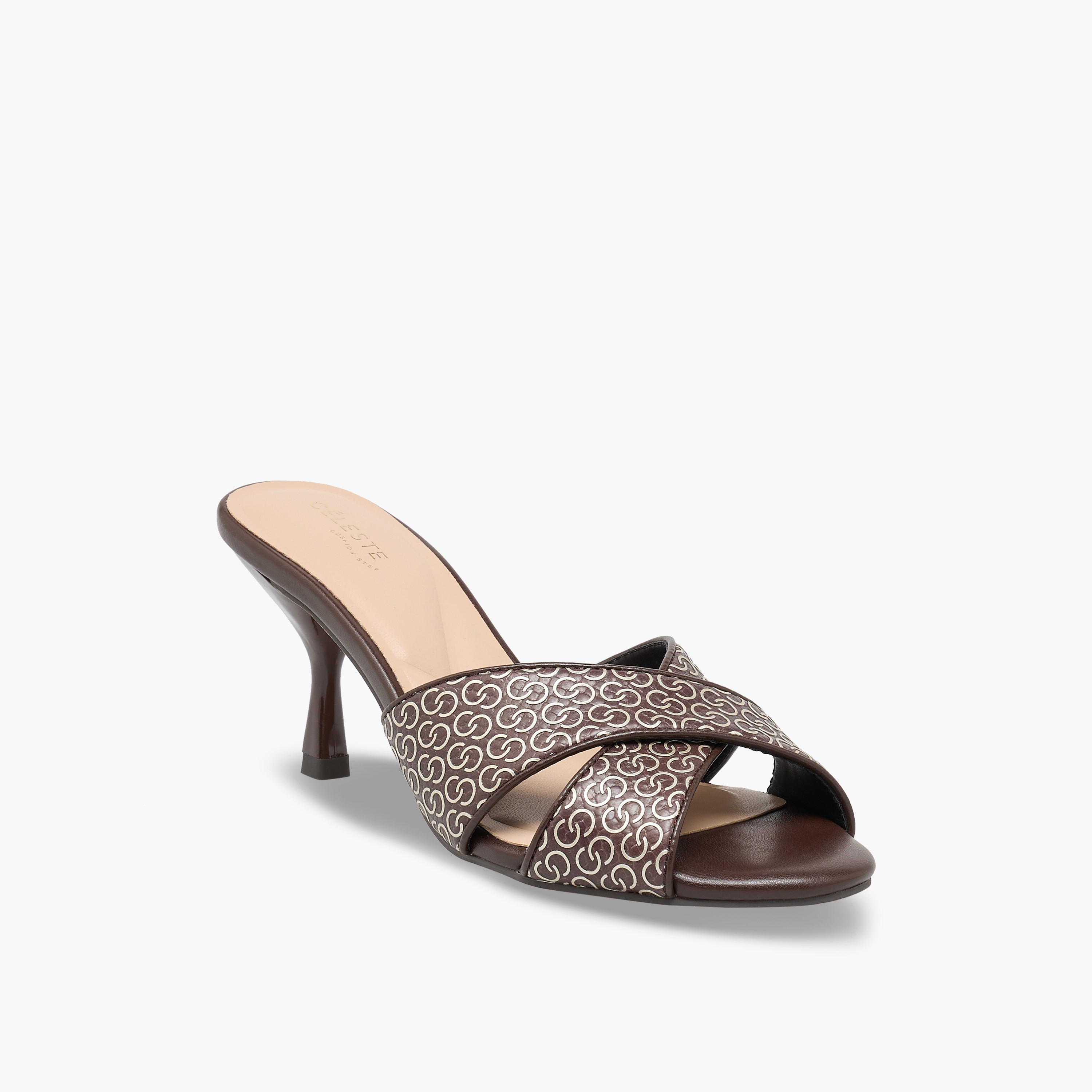 صندل بكعب رفيع وطبعات مونوجرام للنساء من سيليست-women-shoes-sandals-heeled-image-2
