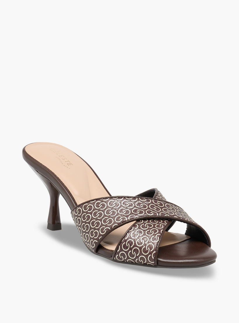 صندل بكعب رفيع وطبعات مونوجرام للنساء من سيليست-women-shoes-sandals-heeled-image-2