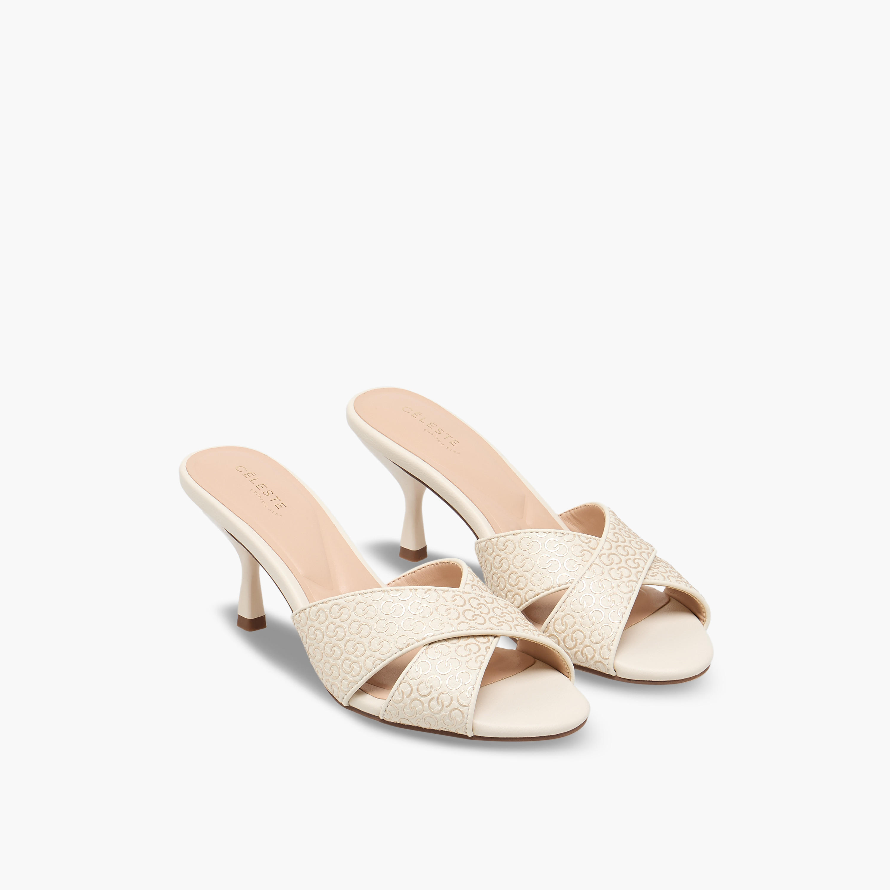 صندل بكعب رفيع وطبعات مونوجرام للنساء من سيليست-women-shoes-sandals-heeled-image-1