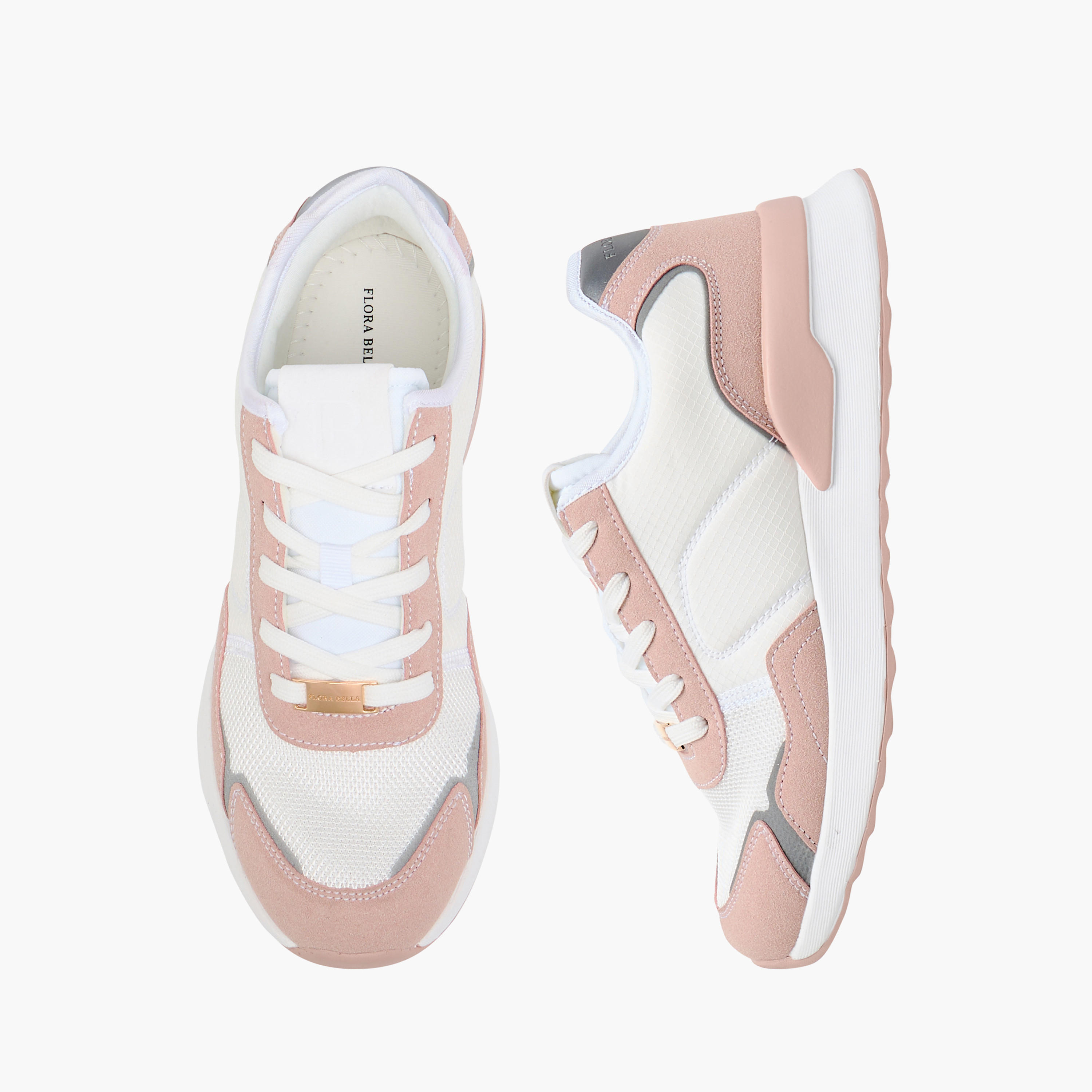 Flora Bella Colourblock Sneakers with Lace-Up Closure-women-shoes-sneakers-image-1