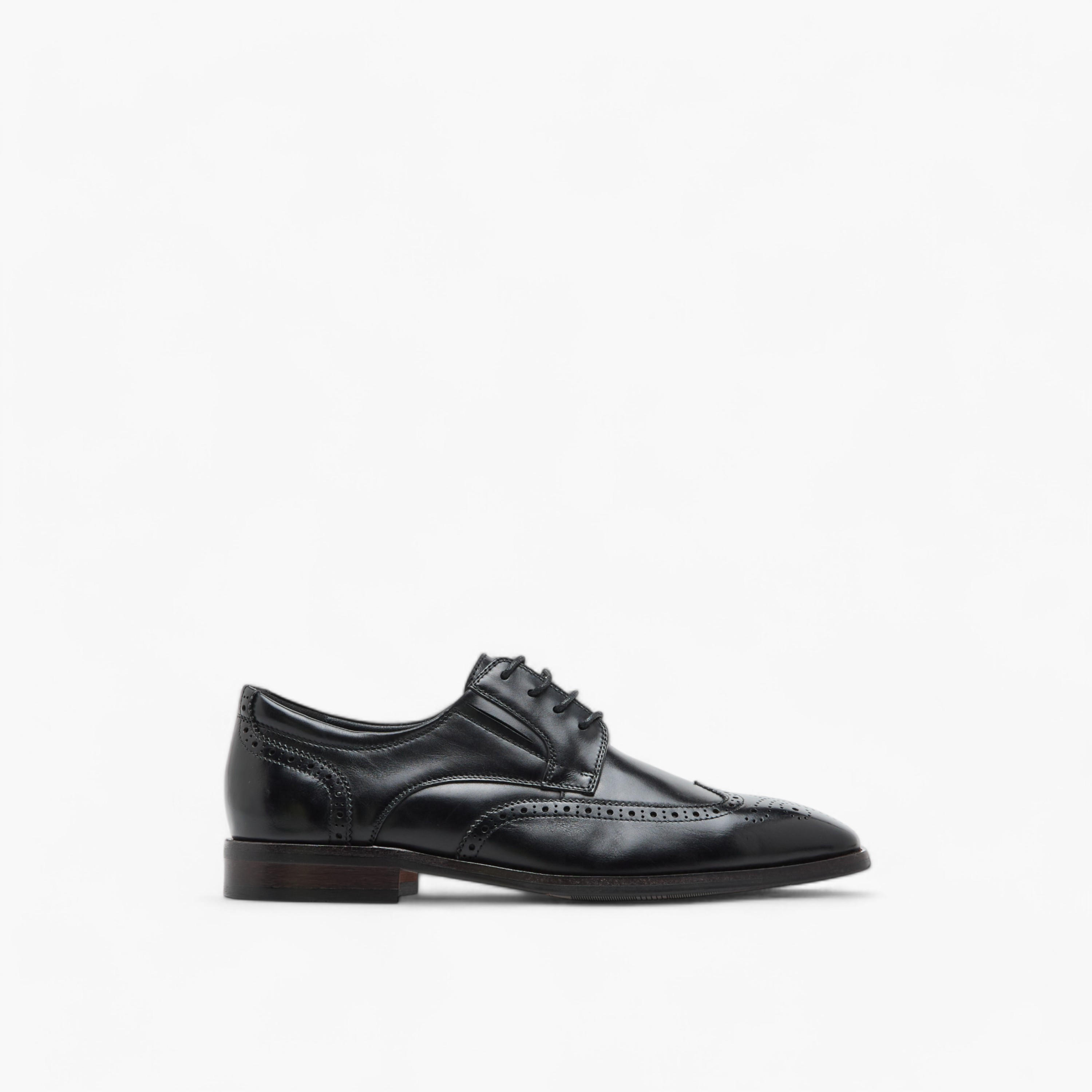Duchini Men's Leather Textured Derby Shoes with Lace-Up Closure-men-shoes-formalshoes-image-3