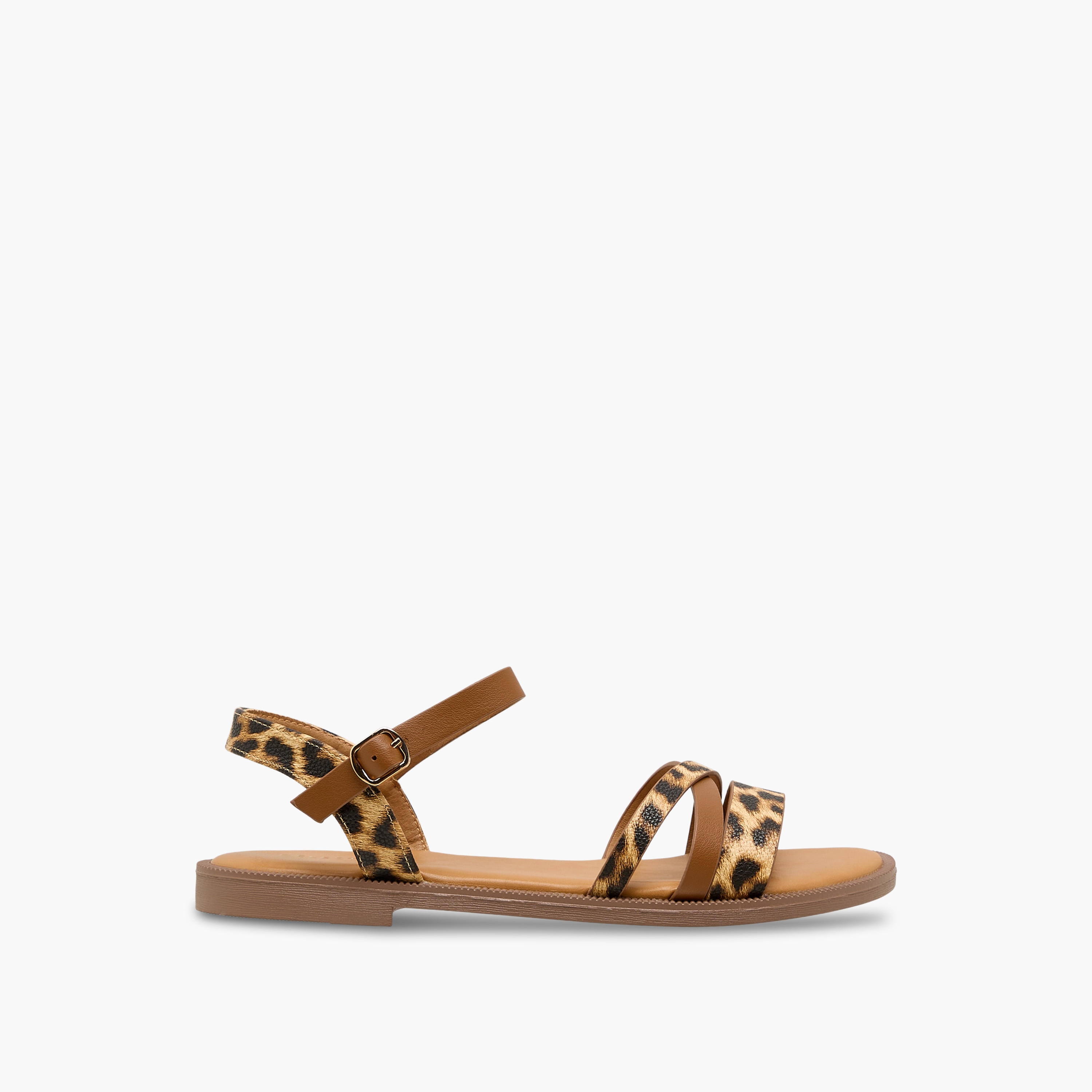 Celeste Women Animal Print Sandals-women-shoes-flats-sandals-image-2