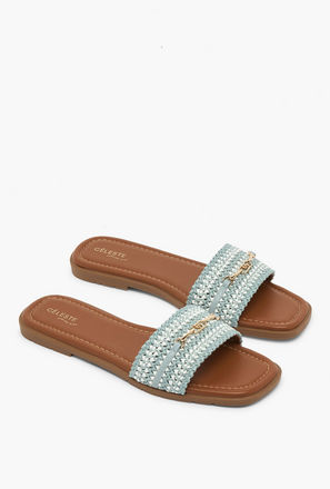 صندل سلايد بارز الملمس للنساء من سيليست-women-shoes-sandals-image-1