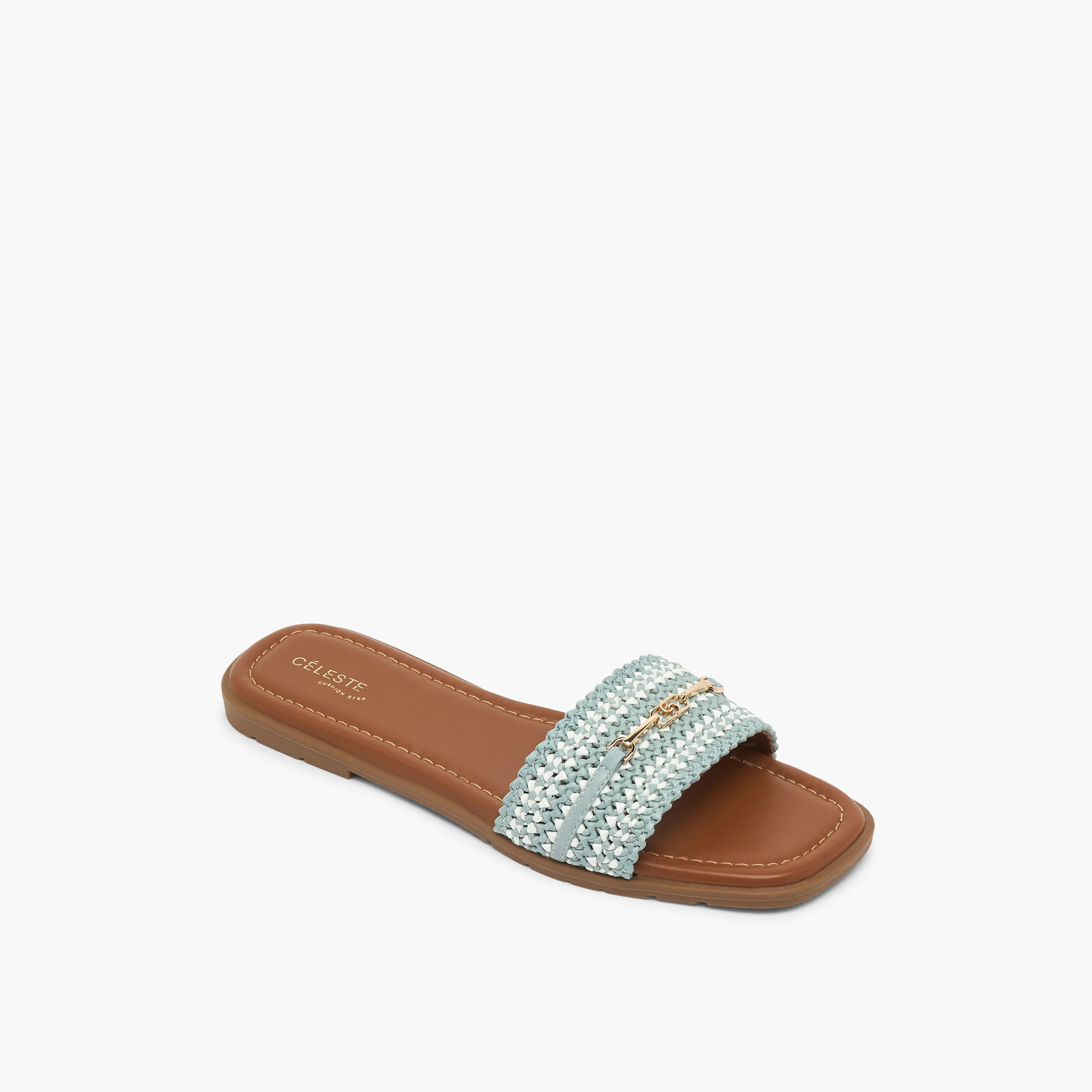 صندل سلايد بارز الملمس للنساء من سيليست-women-shoes-sandals-flats-image-2