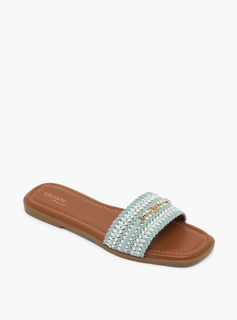 صندل سلايد بارز الملمس للنساء من سيليست-women-shoes-sandals-flats-image-2