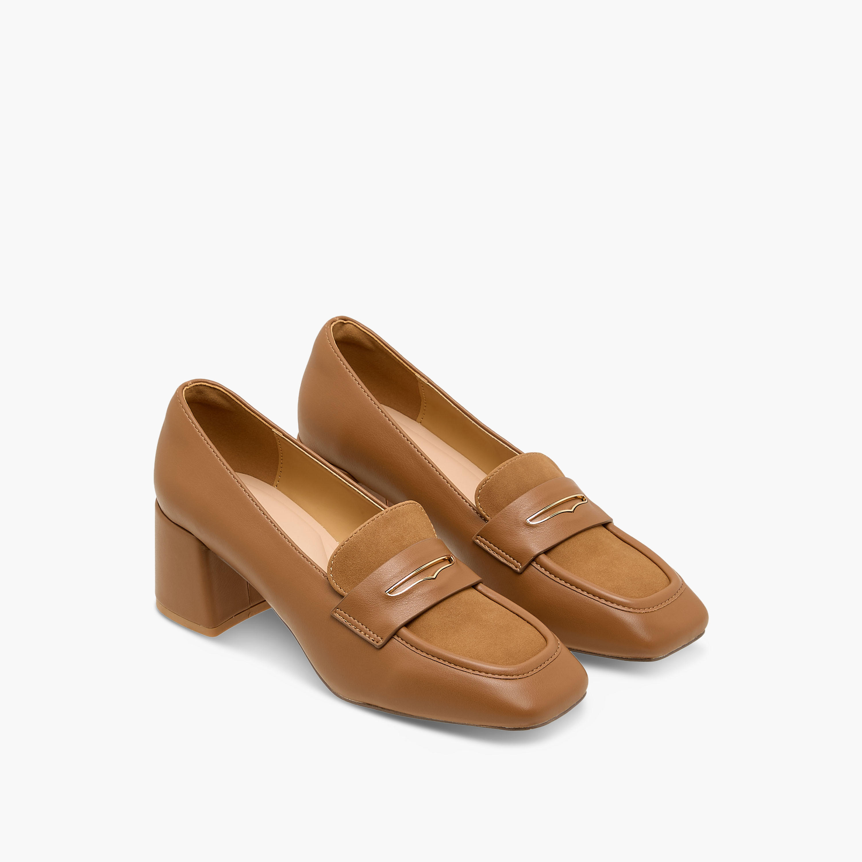 Celeste Women Block Heel Loafers-women-shoes-sandals-heeled-image-1