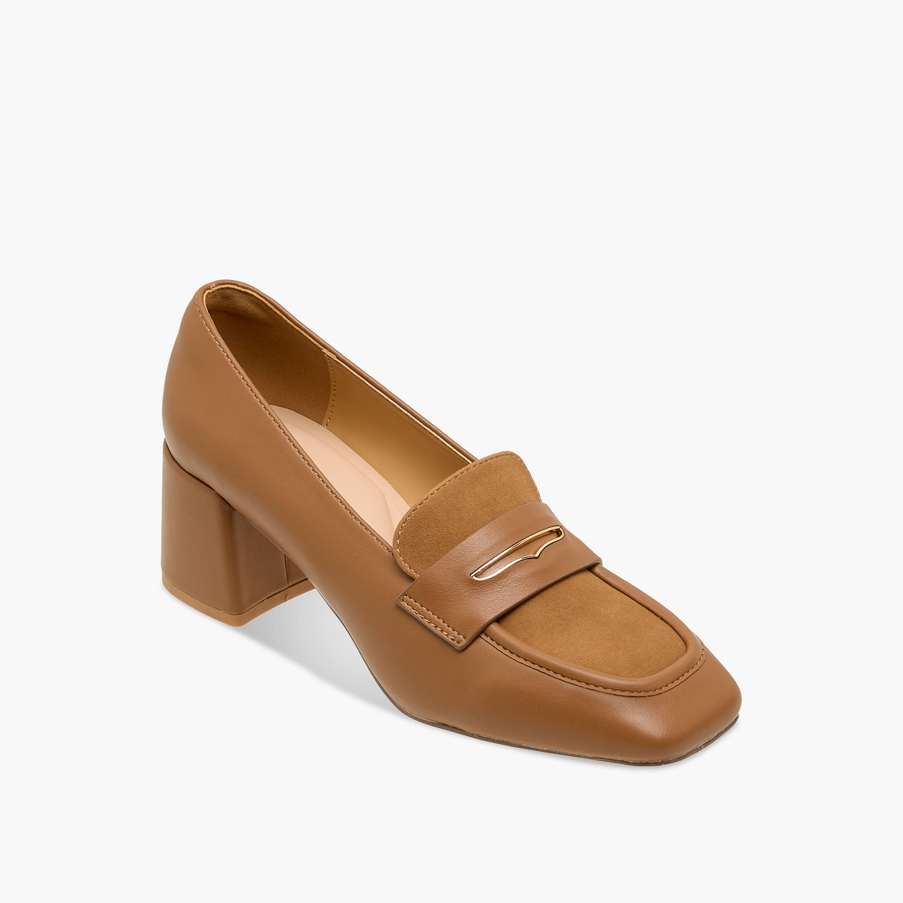 Celeste Women Block Heel Loafers-women-shoes-sandals-heeled-image-2