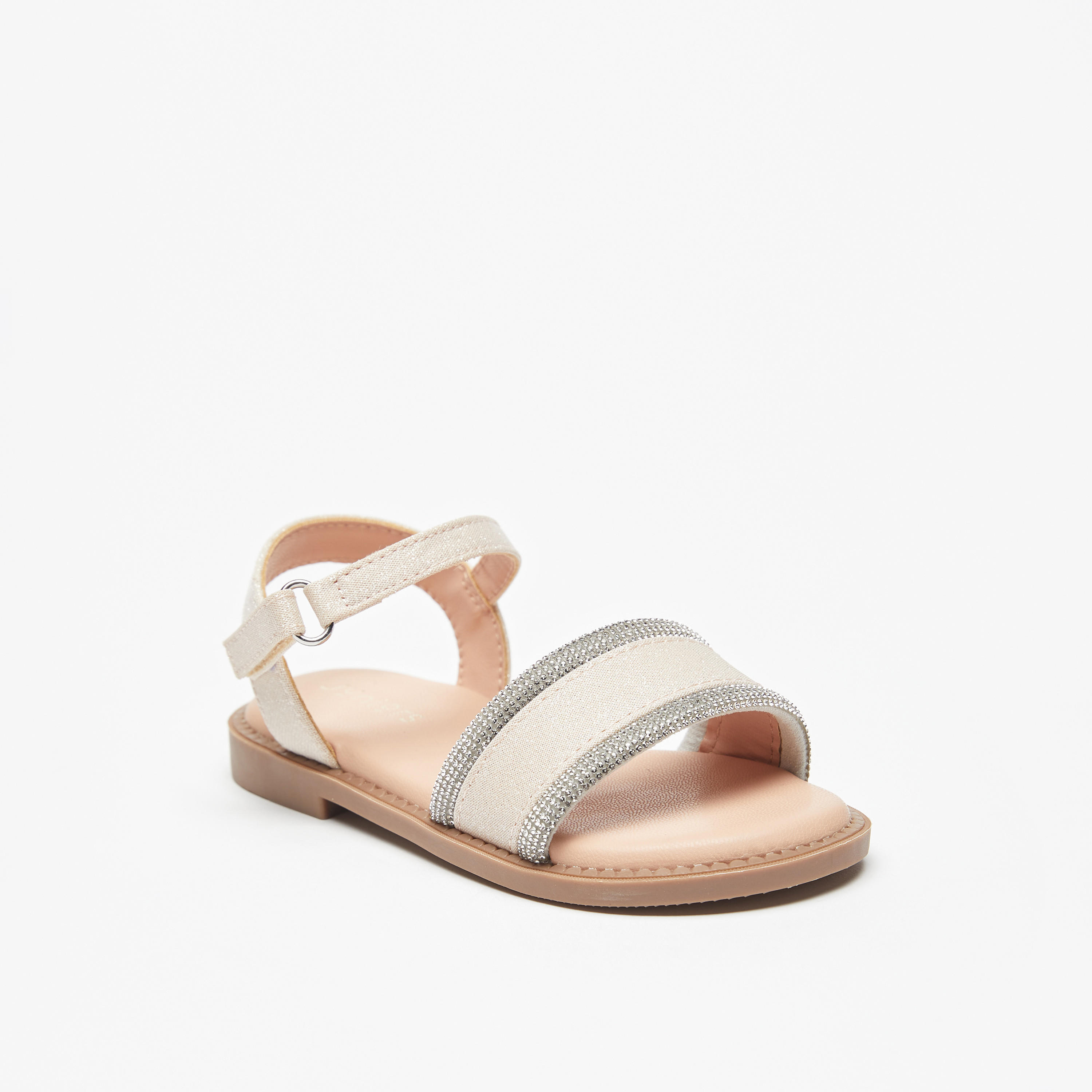 صندل بارز الملمس بشريط لاصق للإغلاق من جونيورز-girls-shoes-sandals-image-1
