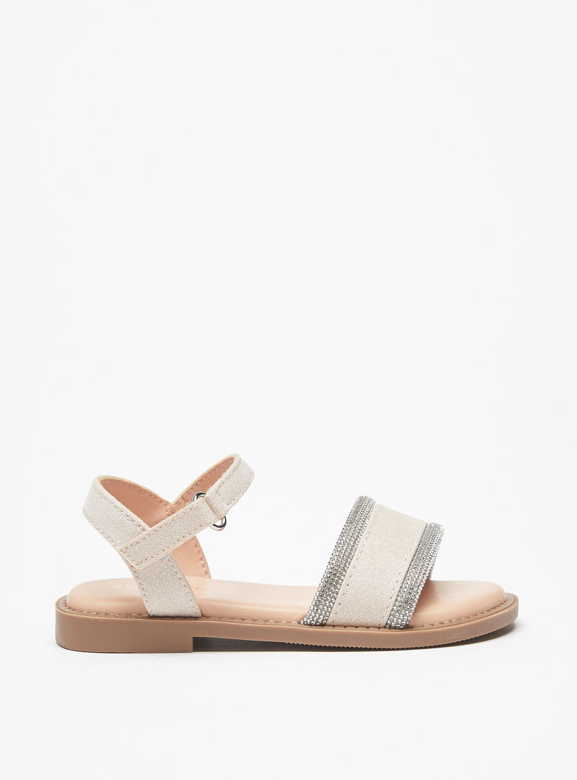 صندل بارز الملمس بشريط لاصق للإغلاق من جونيورز-girls-shoes-sandals-image-2