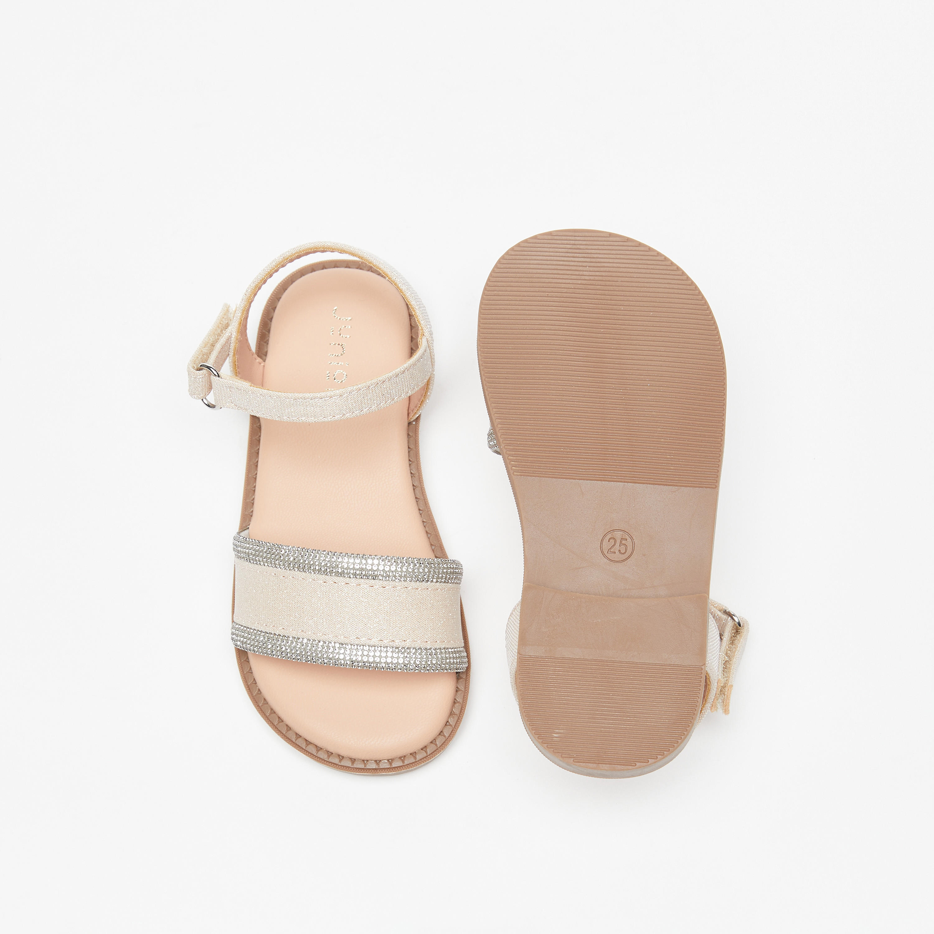 صندل بارز الملمس بشريط لاصق للإغلاق من جونيورز-girls-shoes-sandals-image-5