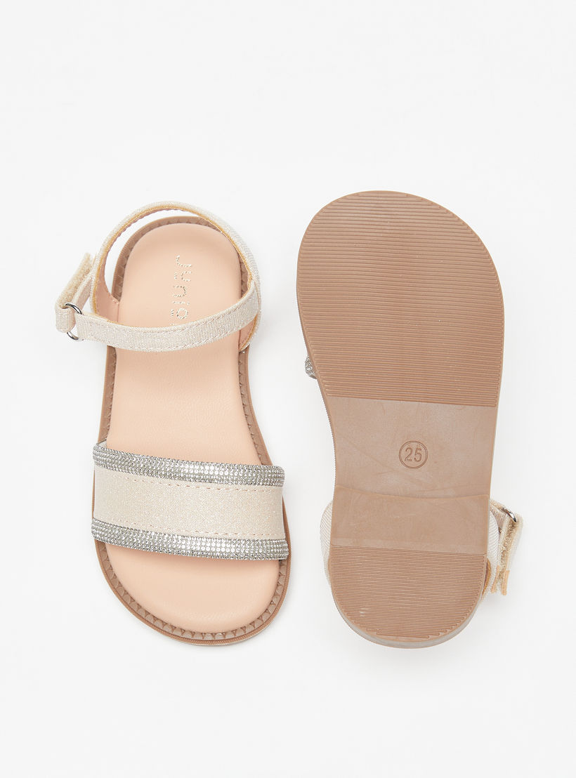 صندل بارز الملمس بشريط لاصق للإغلاق من جونيورز-girls-shoes-sandals-image-5