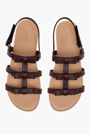 صندل بشريط إغلاق لاصق للبنات من فلورا بيلا-girls-shoes-sandals-image-1