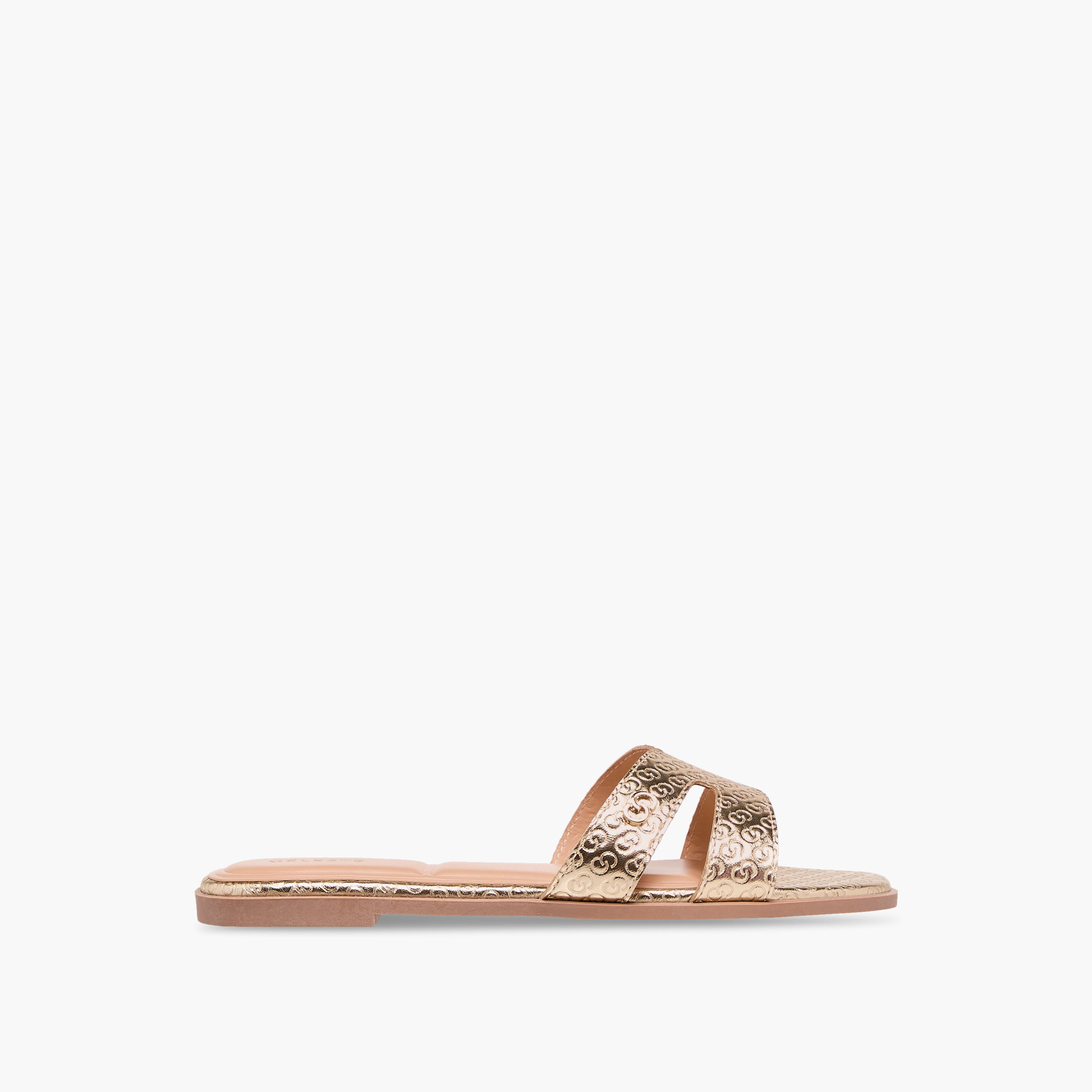 Celeste Women's Monogram Emobossed Slip-On Flat Sandals-women-shoes-flats-sandals-image-3