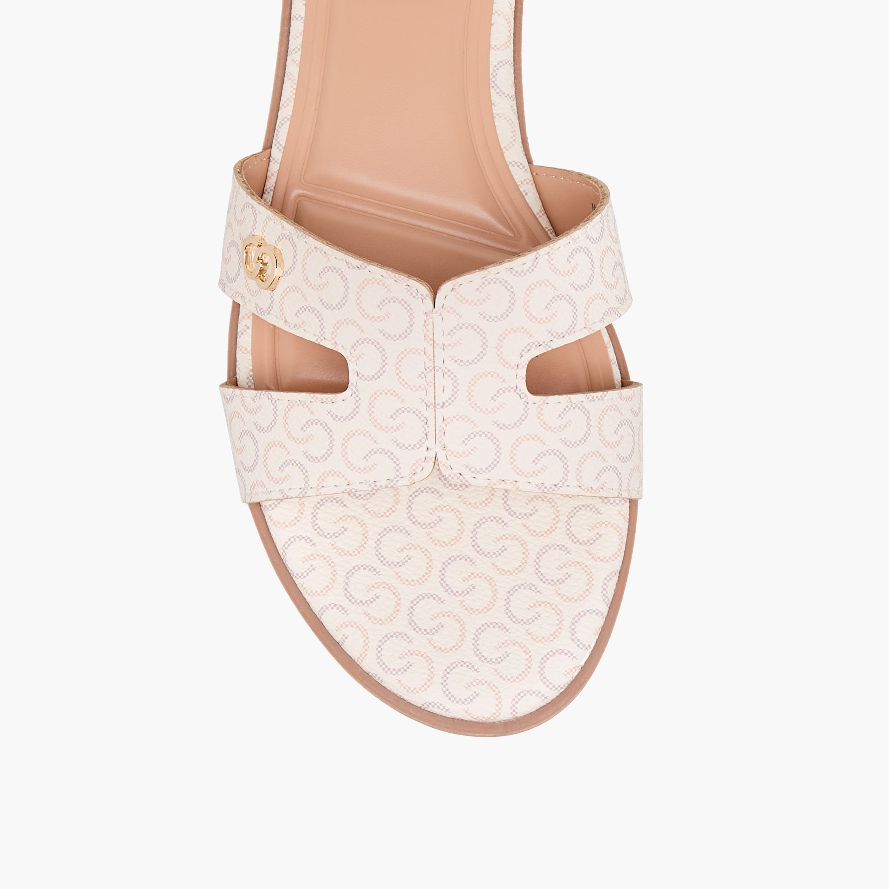 Celeste Women's Monogram Print Slip-On Flat Sandals-women-shoes-flats-sandals-image-4