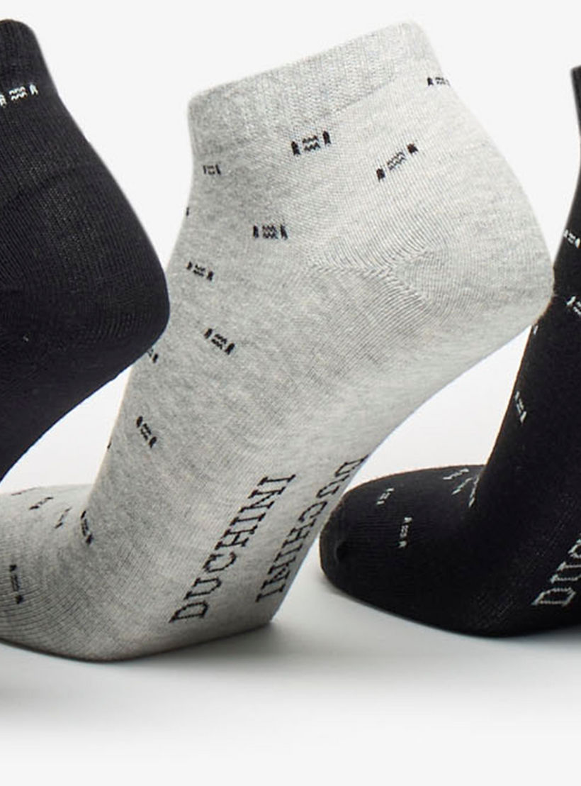Duchini Printed Ankle Length Socks - Set of 5-men-socks-image-2