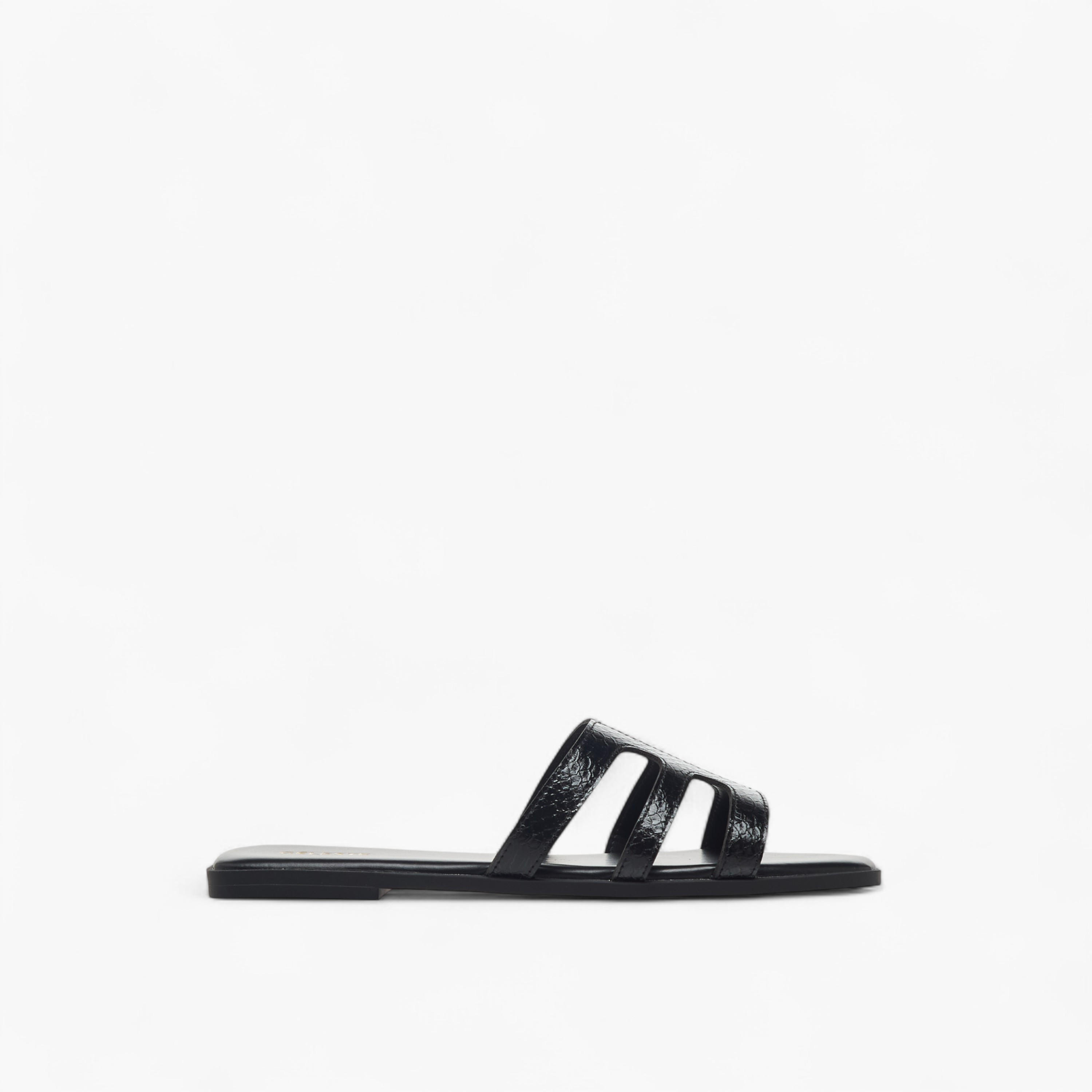 Celeste Women's Textured Cut-Out Detail Slip-On Flat Sandals-women-shoes-flats-sandals-image-3